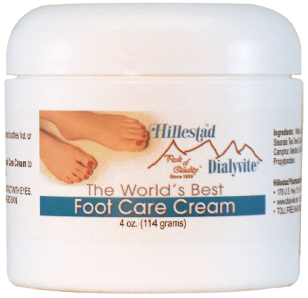 Dialyvite Ultra Moisturizing Foot Cream - Best Foot Care for Dry, Cracked Heels - 4 oz - Perfect for Pedicures, Diabetic Foot Care & Daily Hydration