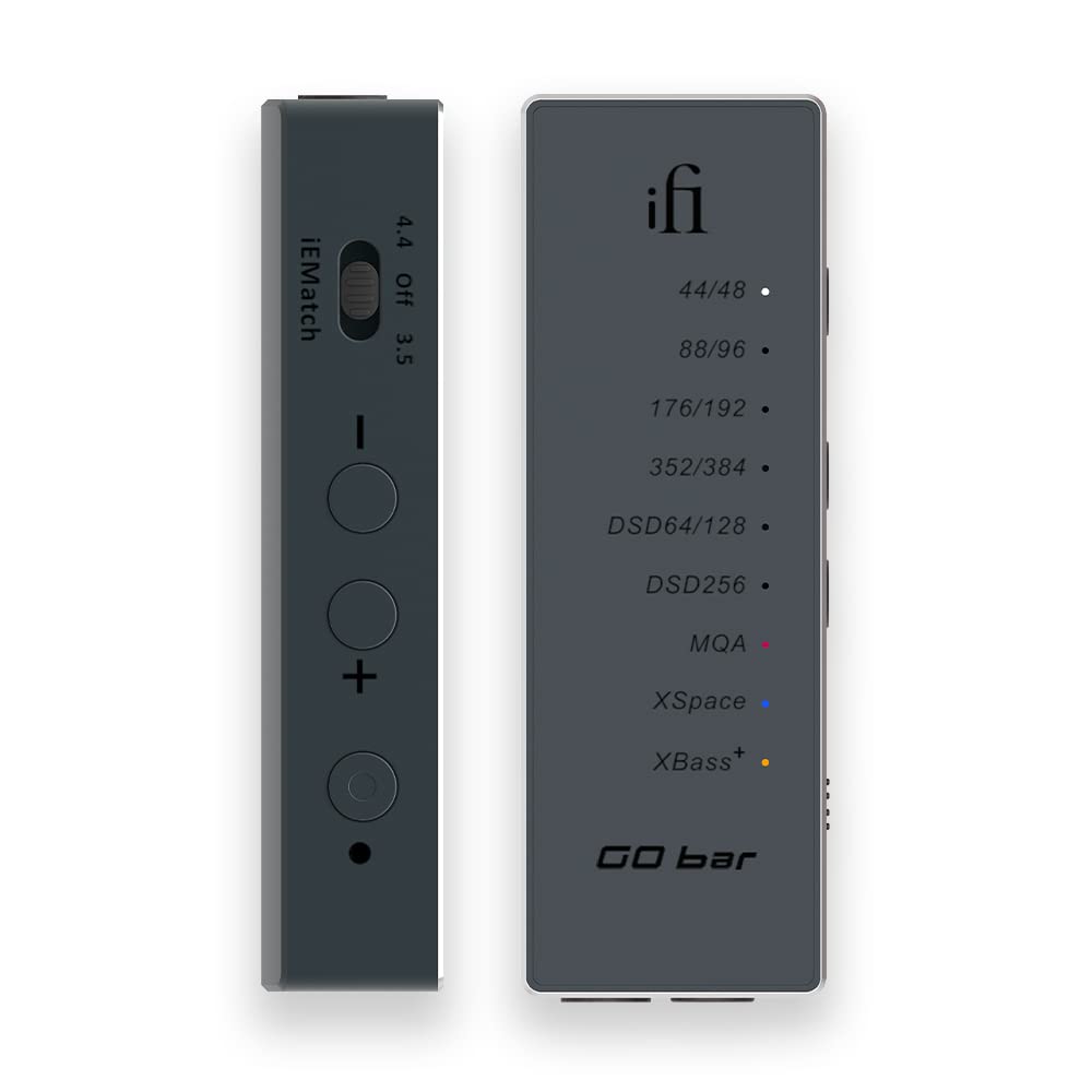 iFi GO Bar - Ultra Portable USB DAC Headphone Amplifier for High-Resolution Audio | Perfect for Travel, Studio & Mobile Listening