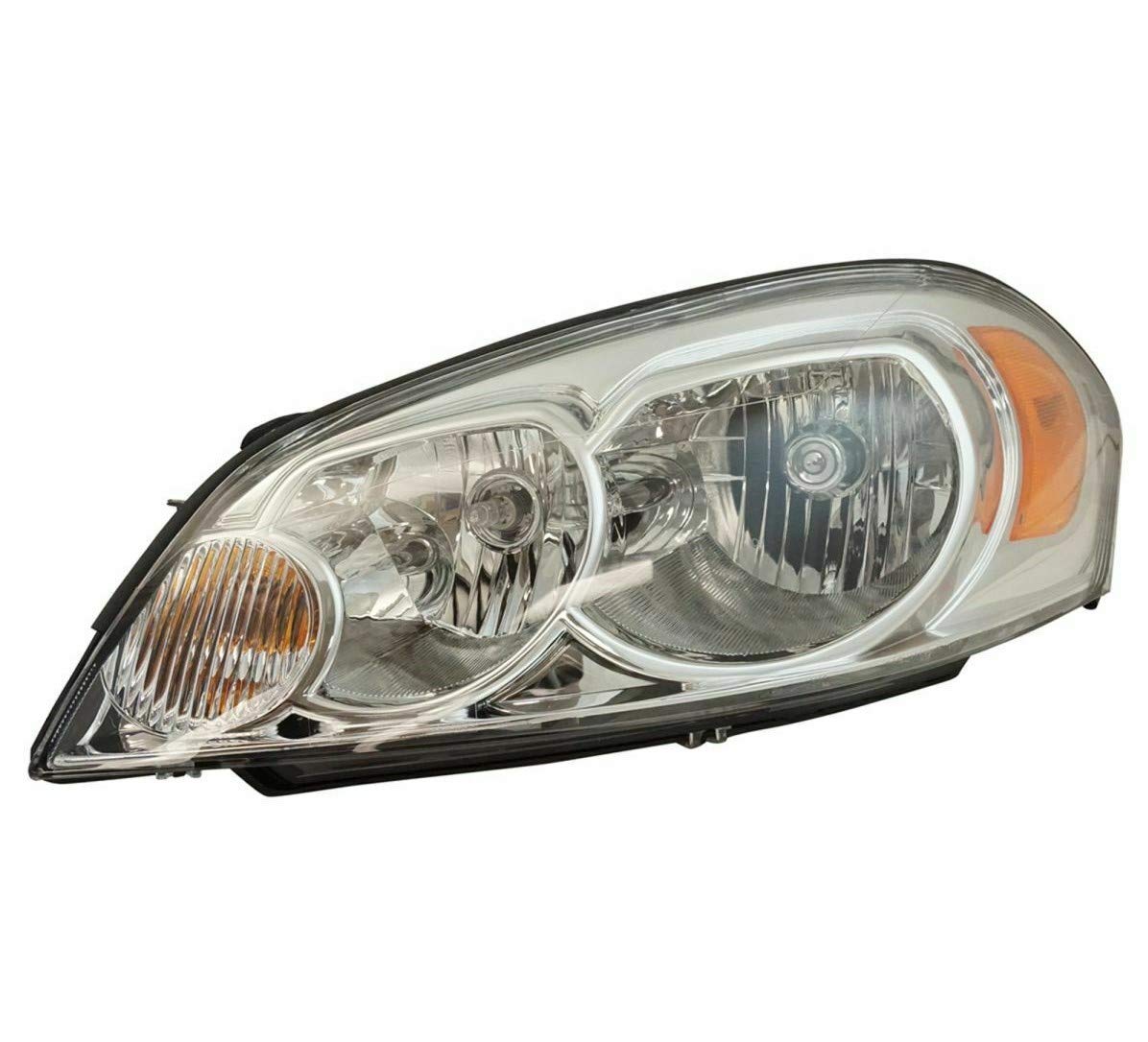 2006-2013 Chevy Impala Driver Side Headlight Assembly Replacement - Compatible with GM2502261 & 25958359 - Perfect for Night Driving & Auto Restoration Projects