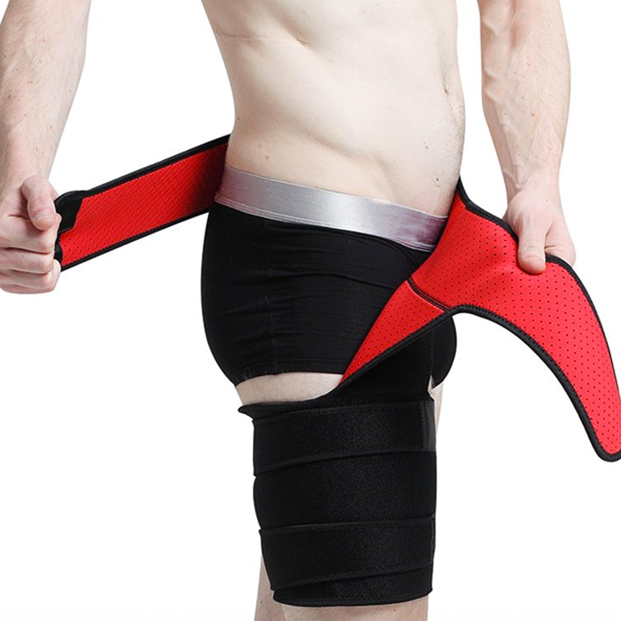 Compression Hip Brace for Pain Relief & Support - Adjustable & Breathable Hip Wrap for Arthritis, Sciatica, Bursitis - Ideal for Running, Workouts & Daily Mobility