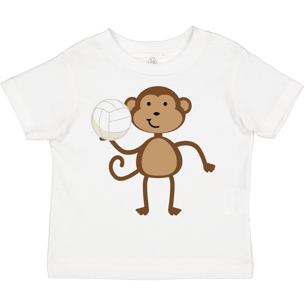 Inktastic Volleyball Monkey Boy Toddler T-Shirt - Cute Graphic Tee for Toddler Boys - Perfect for Playtime, Sports & Casual Wear