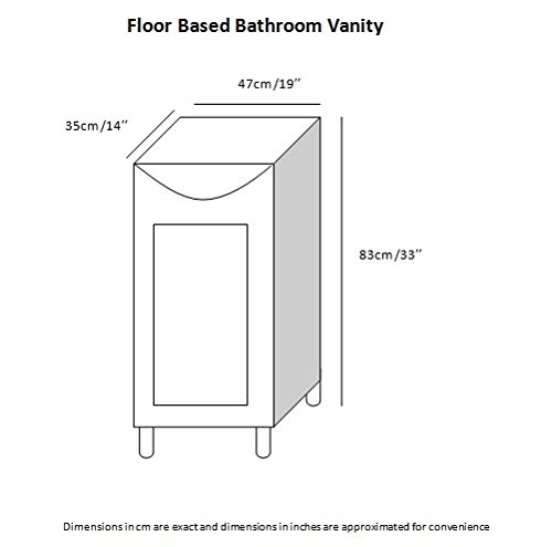 Dazzle Kitchen Modular BWR Plywood Vanity Washbasin Cabinet (White) - Waterproof Bathroom Storage for Modern Homes, Perfect for Small Spaces & Apartment Living