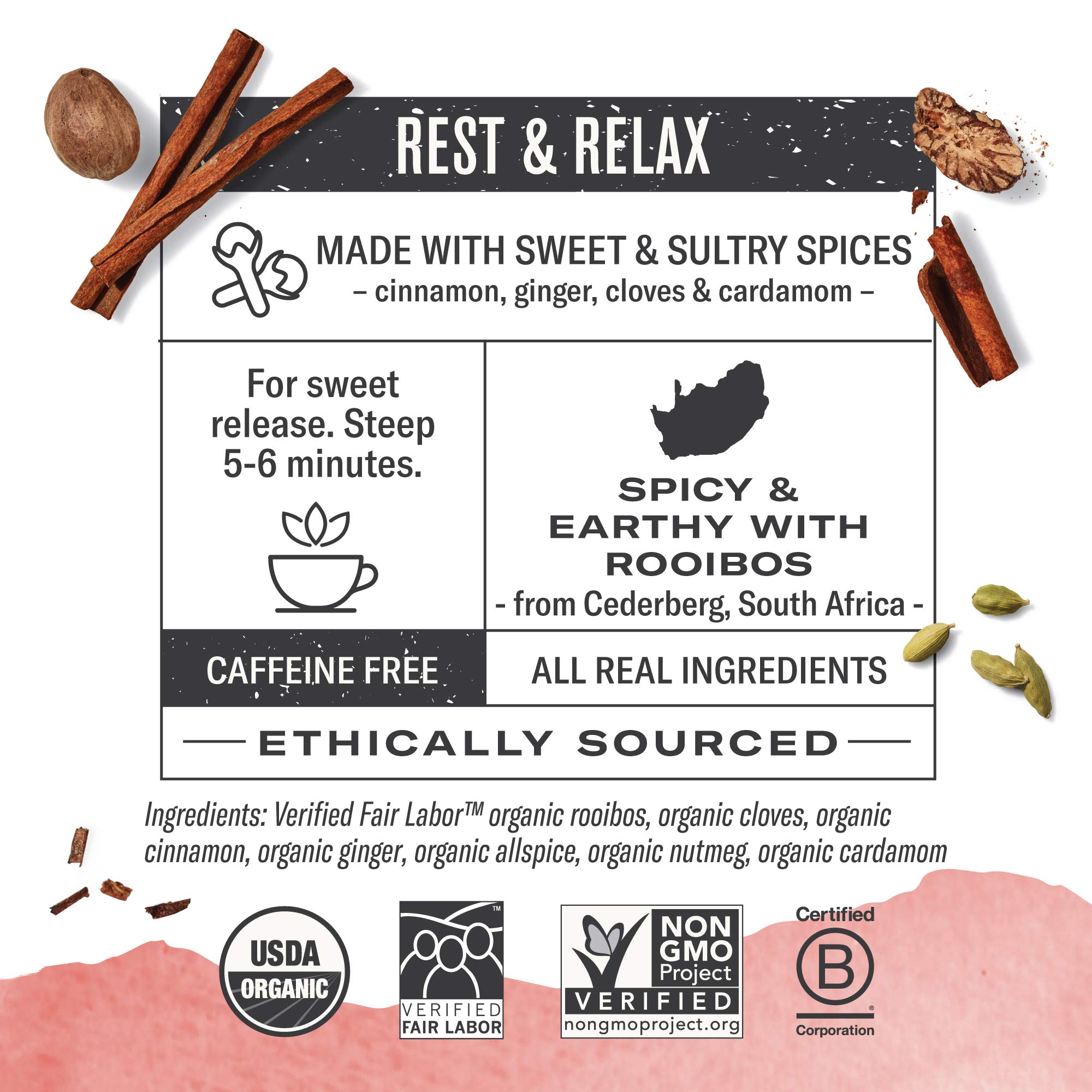 Numi Organic Golden Chai Tea & Rooibos Chai Tea - 18 Tea Bags Each | USDA Certified, Caffeine-Free Herbal Tea | Perfect for Relaxation, Afternoon Tea & Gifts
