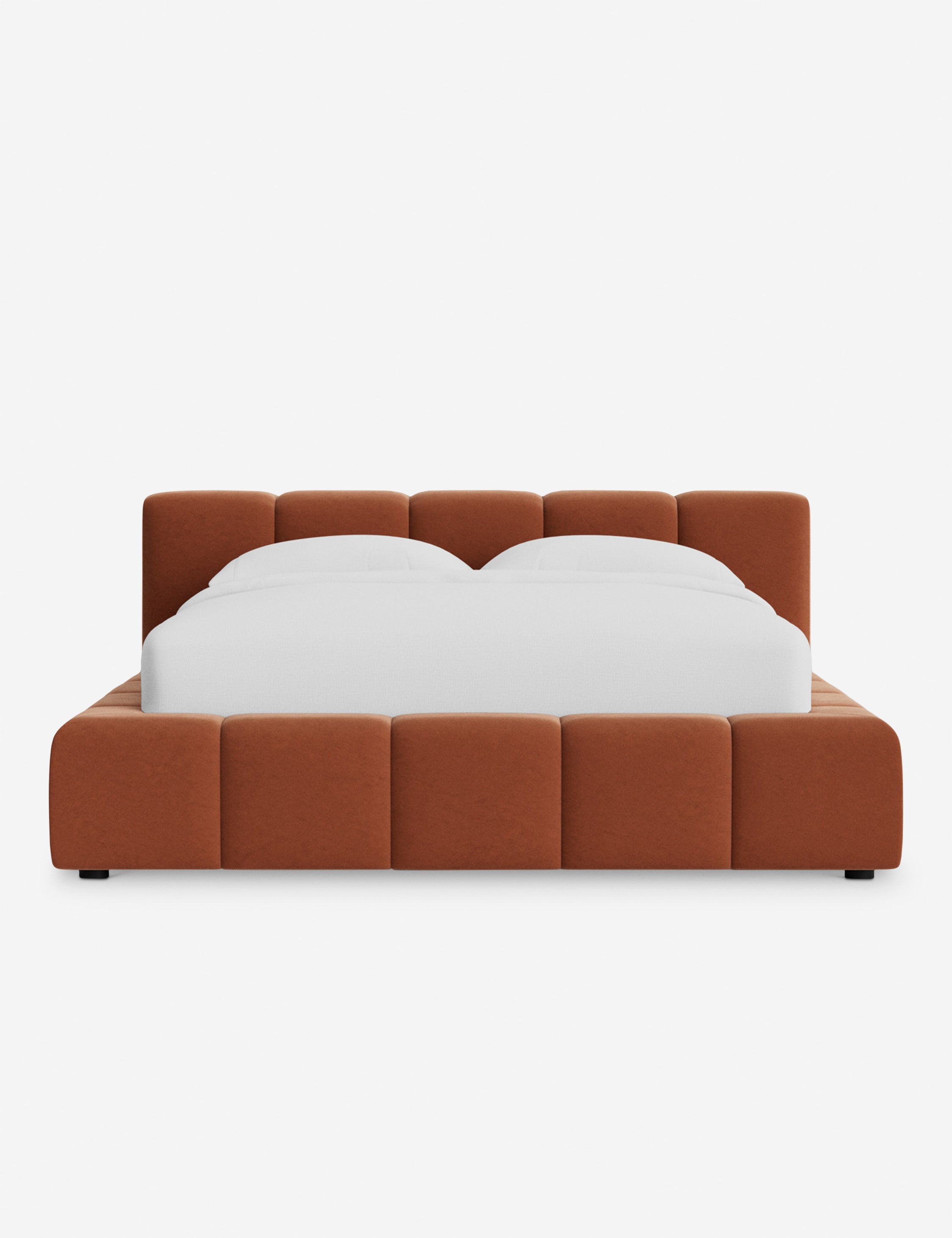 Cambry Platform Bed Frame - Modern Minimalist Wooden Bed with Headboard - Perfect for Bedroom, Guest Room & Small Spaces