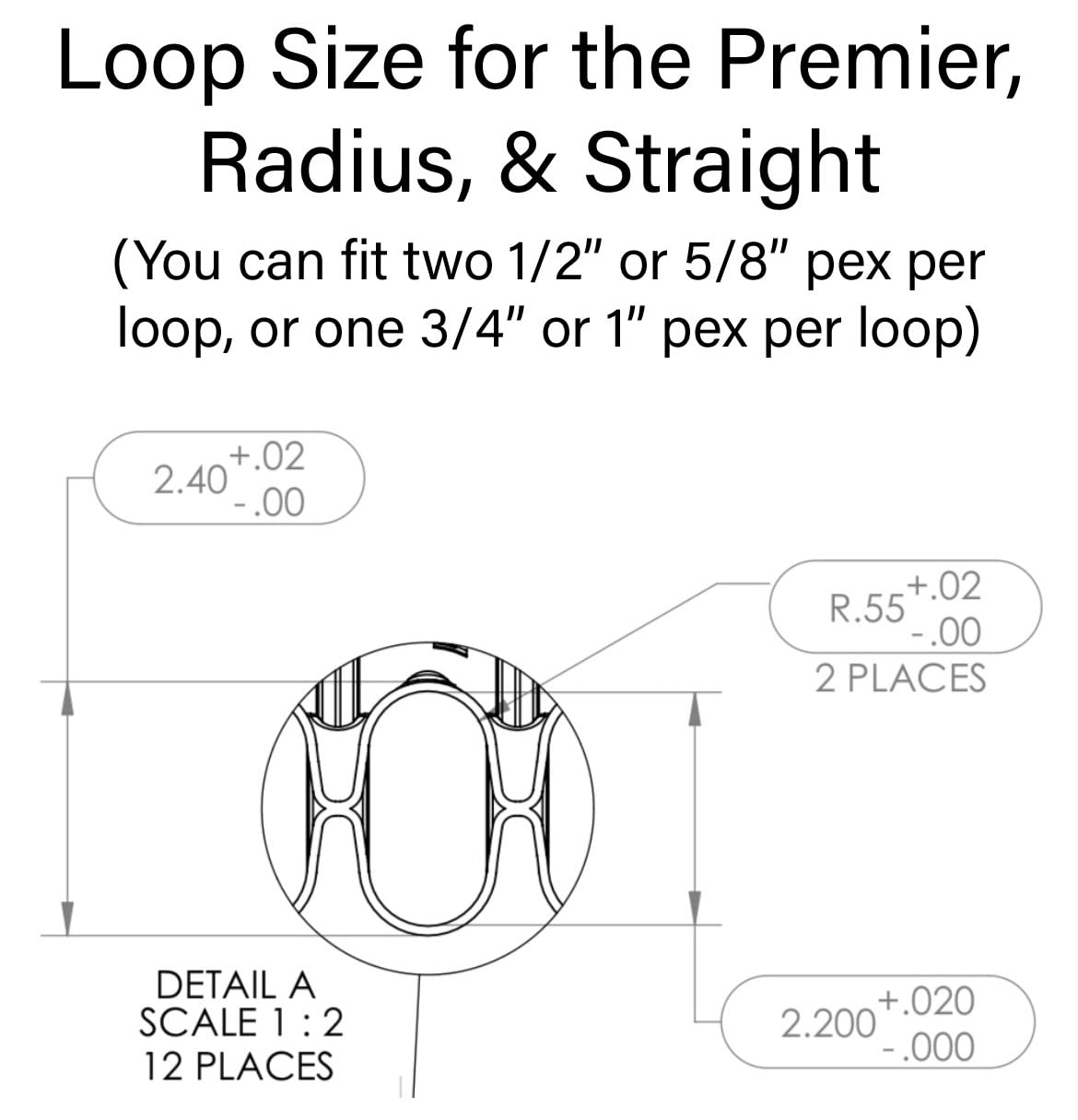 Premium 6-Loop PEX Pipe Organizer - Durable Plastic Tubing Storage Solution for Plumbing, HVAC & DIY Projects - Perfect for Garage, Workshop & Toolbox Organization