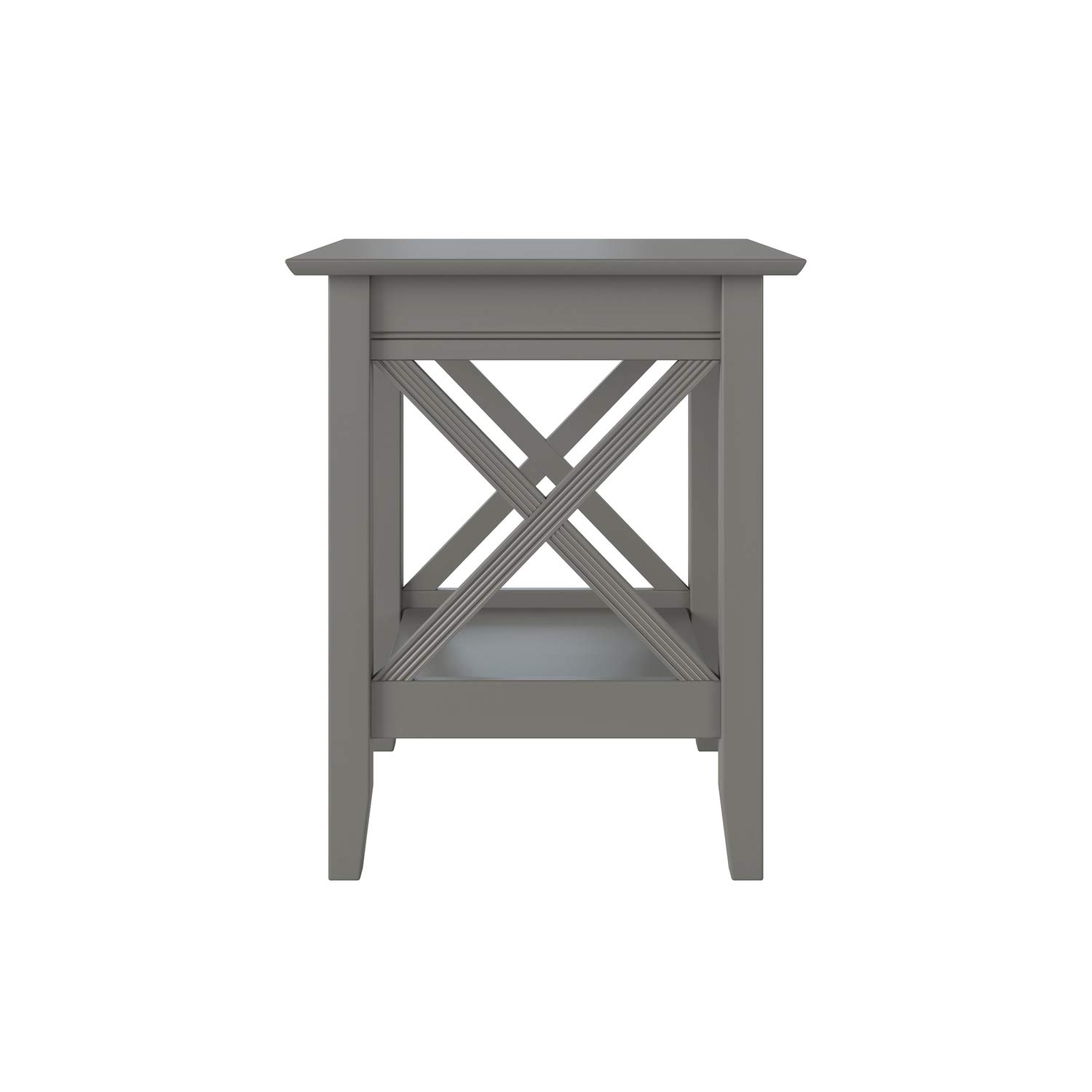 AFI Lexi Printer Stand with Charging Station - Adjustable Height Grey Home Office Desk Organizer for Printer, Laptop & Phone Charging | Perfect for Small Spaces & Workspaces
