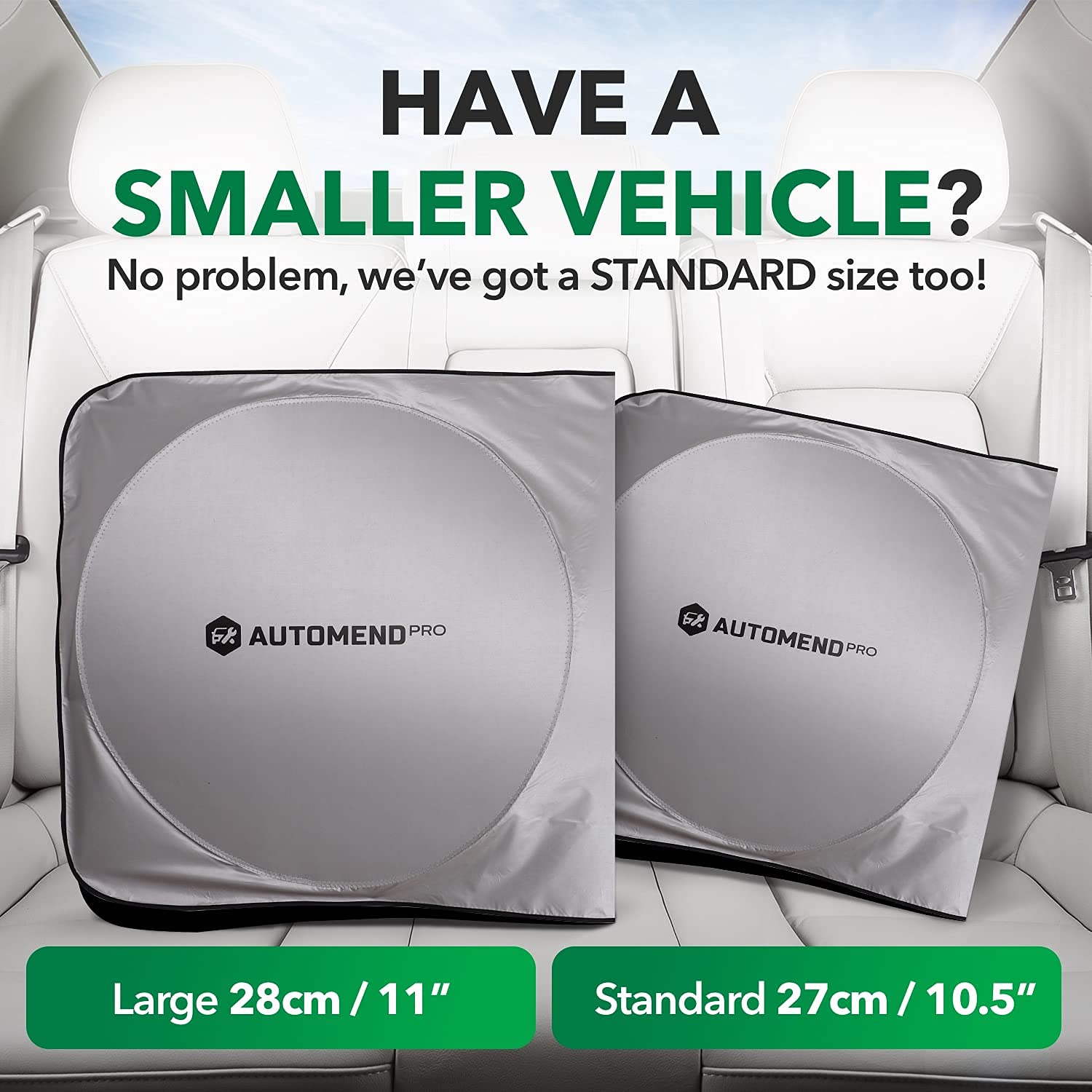 Automend Pro Extra Large Car Windshield Sun Shade (75