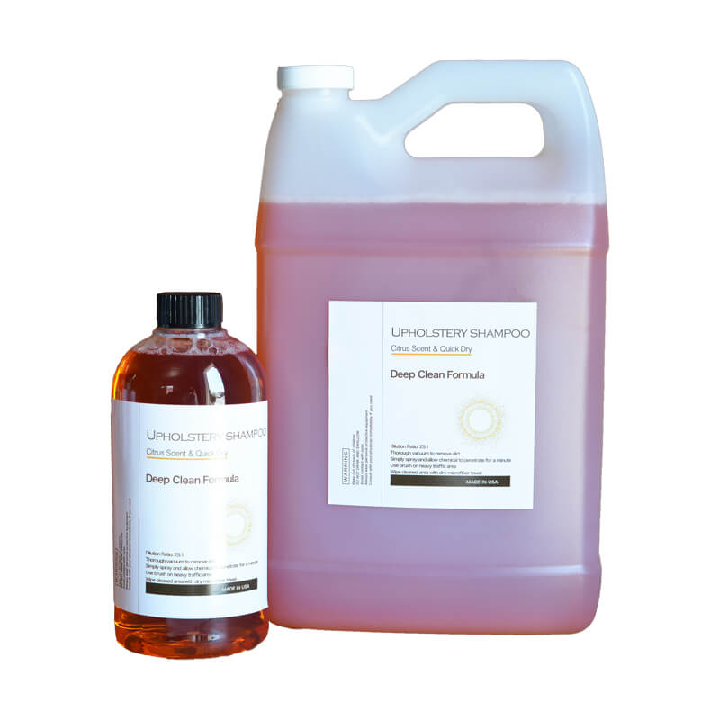 Best Upholstery & Carpet Citrus Shampoo Cleaner - Natural Stain Remover for Sofa, Car Seats & Home Decor - Fresh Orange Scent for Pet Hair & Odor Elimination
