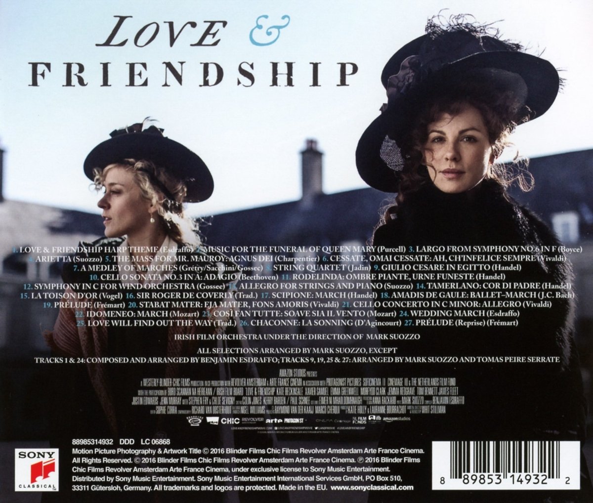 Love & Friendship Movie Soundtrack - Original Film Score for Romantic & Classic Drama Scenes
