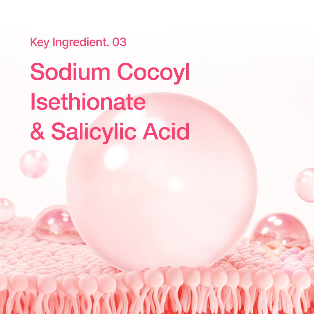 Raspberry Salicylic Acid Face Wash - Gentle Foam Cleanser for Sensitive Skin | Korean Skincare