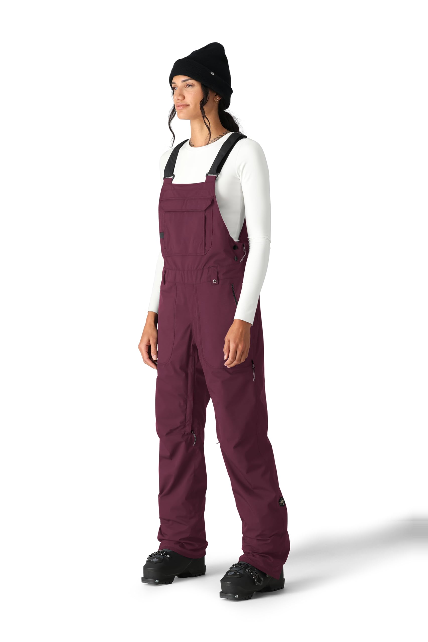 686 Women's Black Magic Bib - Waterproof Ski & Snowboard Bib Pants for Cold Weather - Perfect for Skiing, Snowboarding & Winter Outdoor Activities