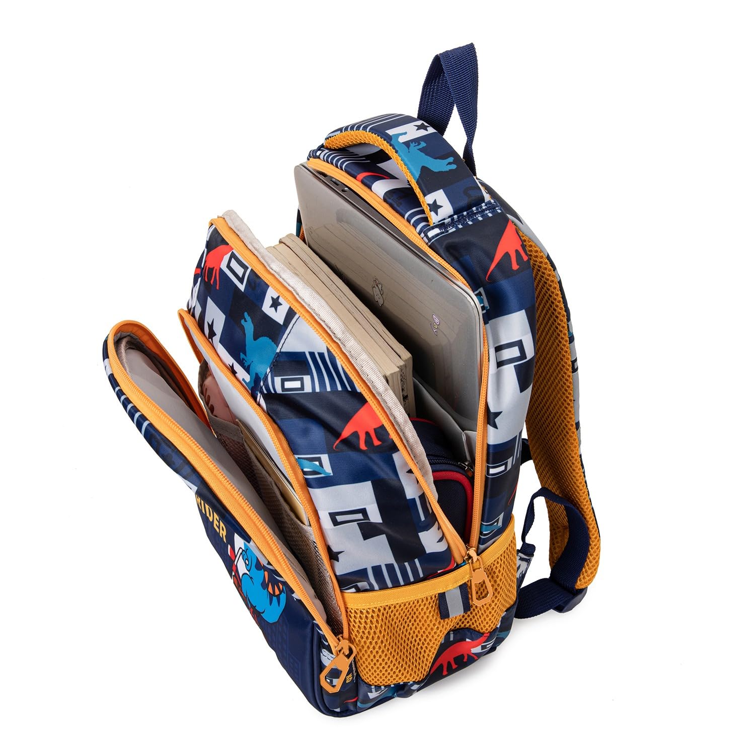 Stylish Cartoon School Backpack for Kids - Lightweight Zippered Bookbag with Padded Adjustable Shoulder Straps for Boys & Girls | Perfect for Elementary Students, Travel & Daily Use