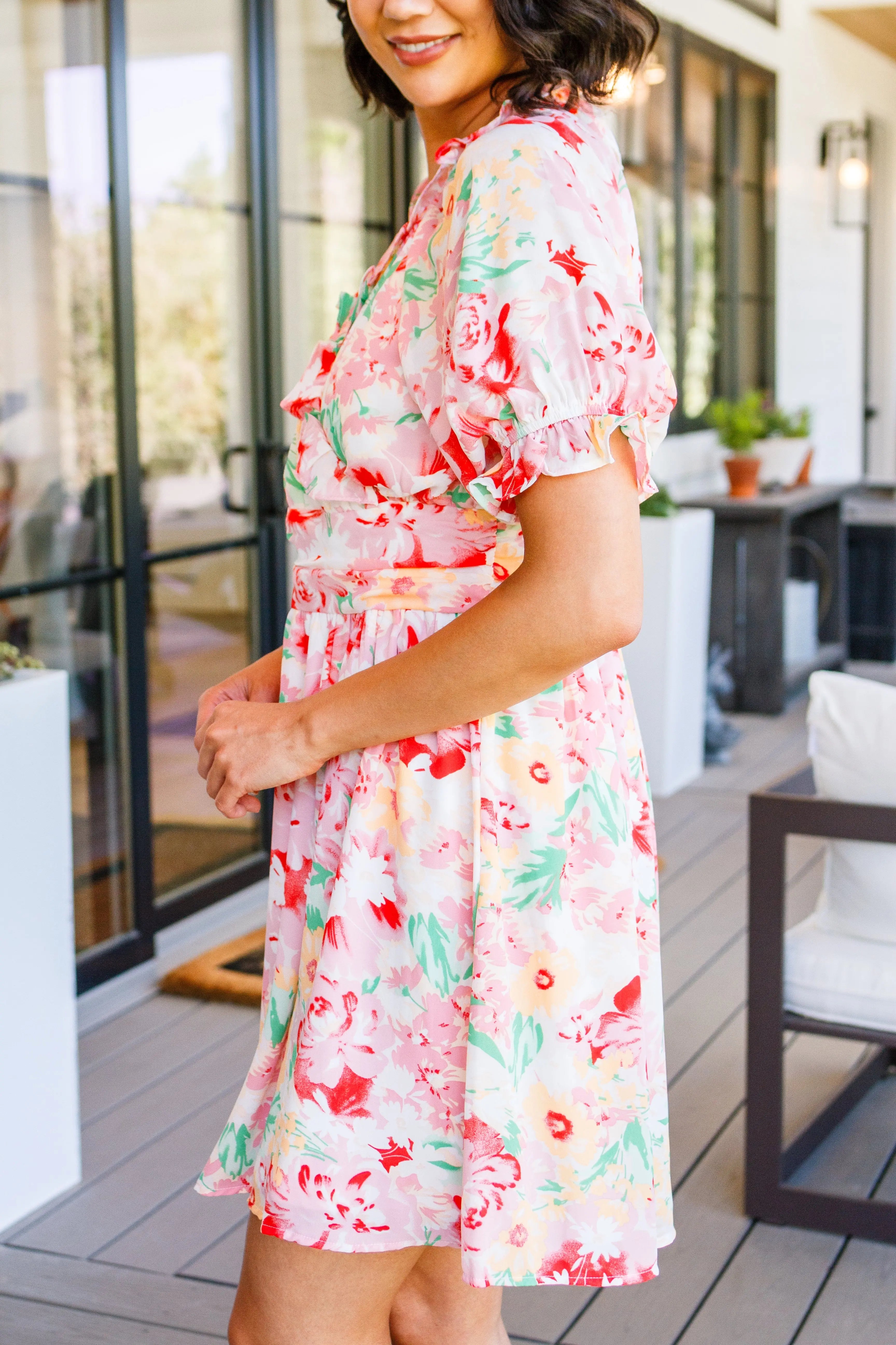 Unit Fancy Free Floral Dress for Women - Summer Boho Maxi Dress with Flowy Sleeves | Perfect for Beach Vacations, Garden Parties & Date Nights
