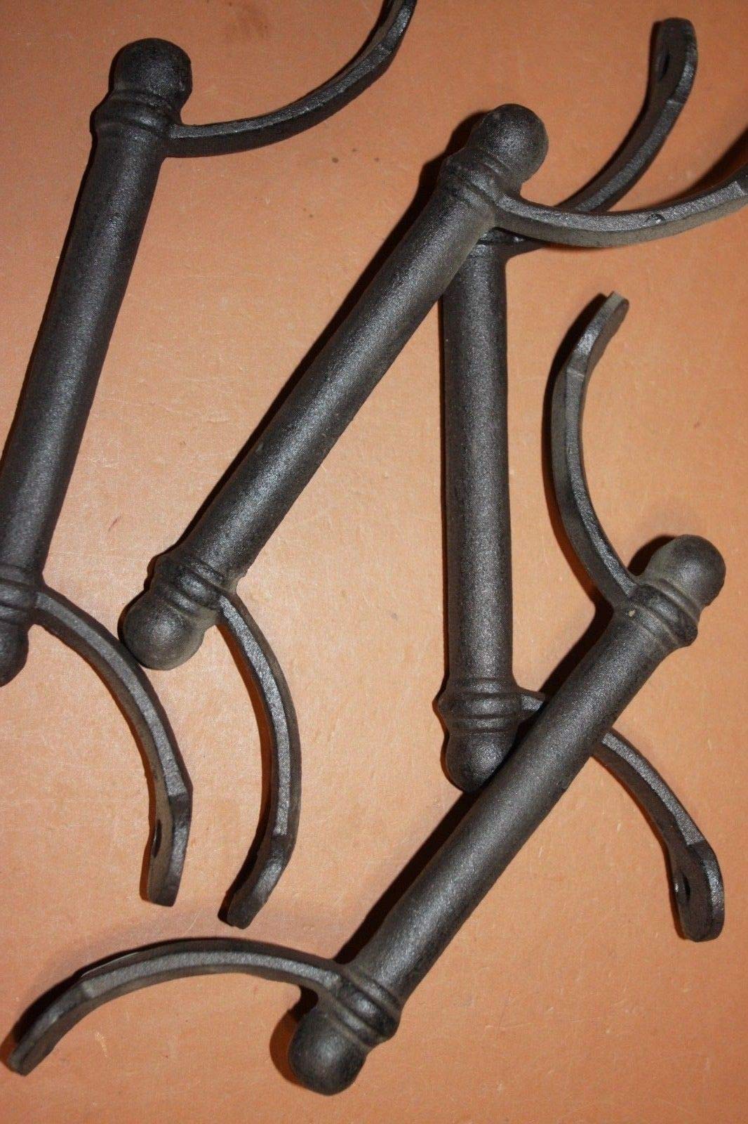 10-Pack Large Spanish Mission Cabinet Pulls - Heavy Duty Cast Iron Handles 10.5