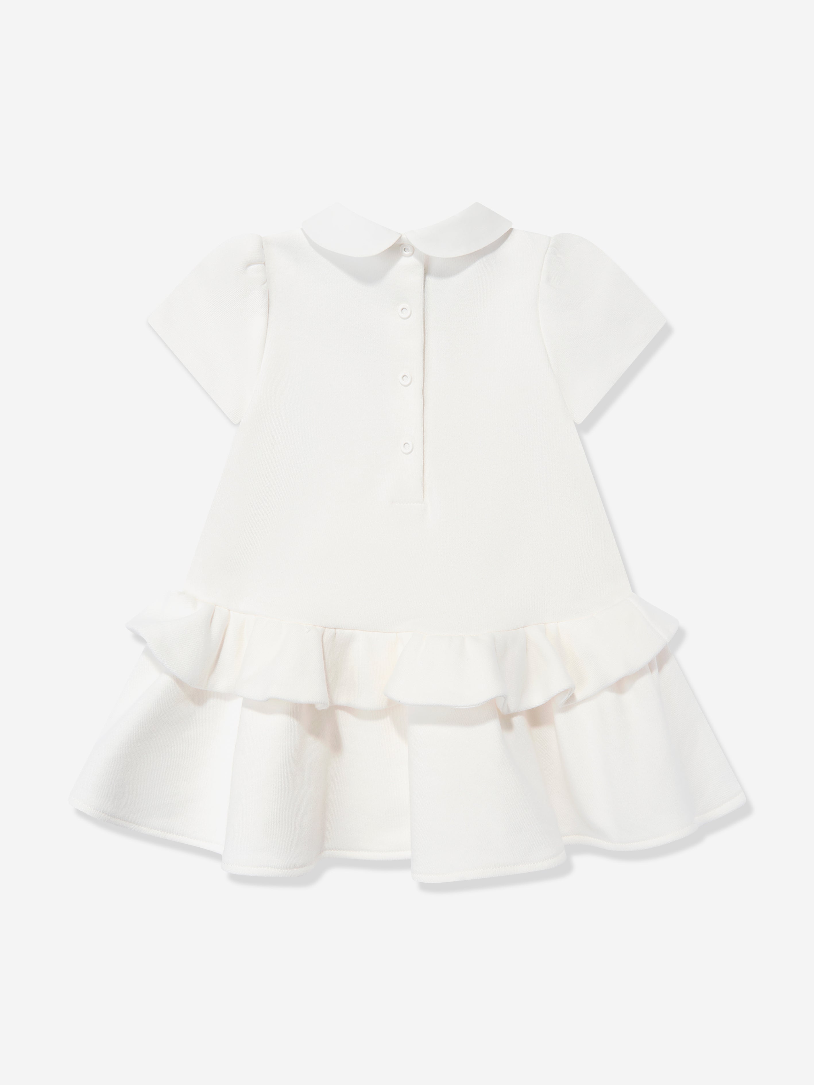 Adorable Baby Girls Bow Dress in White - Perfect for Birthday Parties, Photo Shoots & Special Occasions