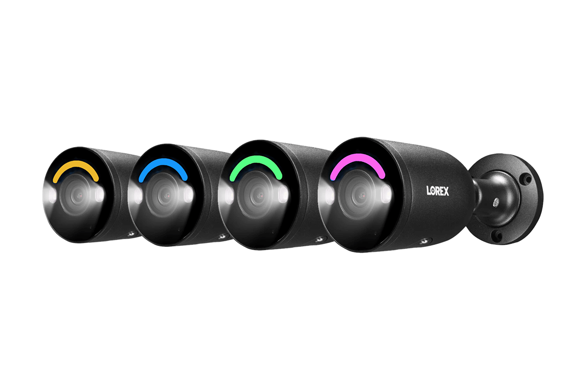 Lorex 4K Ultra HD Wired Bullet Security Camera with Smart LED Lighting & AI Motion Detection - Outdoor Home Surveillance for Driveway, Garage & Property Protection