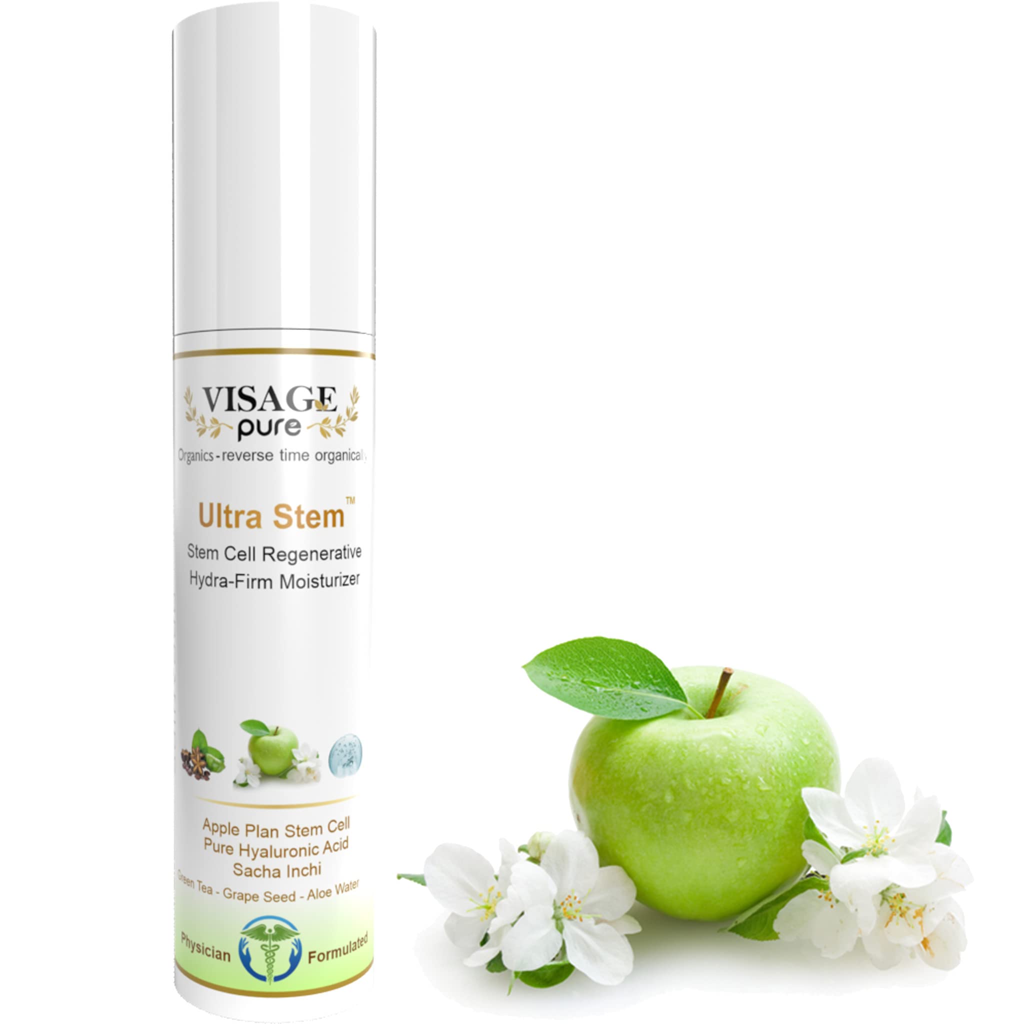 Ultra Stem Regenerative Moisturizer - Organic & Physician Formulated Anti-Aging Cream - Natural Stem Cell Face Moisturizer for Wrinkles & Deep Skin Repair | Day & Night Hydration for Youthful Glow