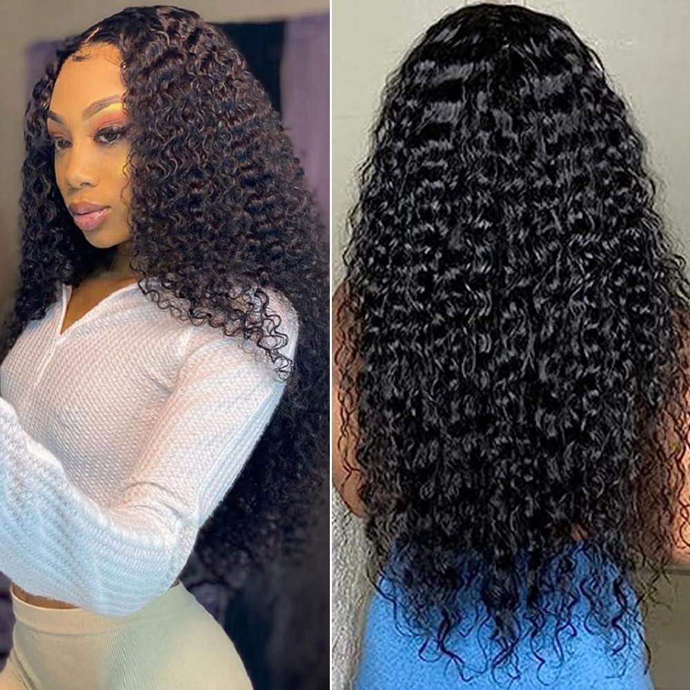 Brazilian Virgin Human Hair Bundles 3PCS - 12A Grade Unprocessed Jerry Curly Weave Extensions (22/24/26 Inch, 285g) | Natural Black Color for Women | Perfect for Daily Styling, Parties & Special Occasions