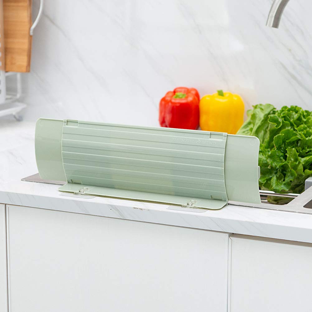 BESTonZON Sink Splash Guard with Strong Suction Cups - Anti-Splash Protector for Kitchen & Bathroom Sinks - Perfect for Washing Dishes, Brushing Teeth & Handwashing