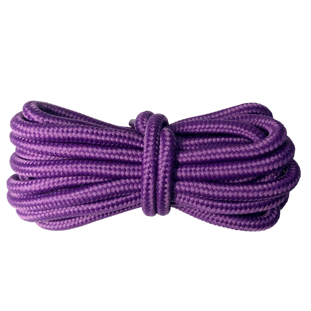 Premium Round Shoelaces for Boots & Sneakers - 47-71 Inch Durable Cotton Laces for Sports Shoes, Work Boots & Casual Wear - Perfect for Running, Hiking & Everyday Use