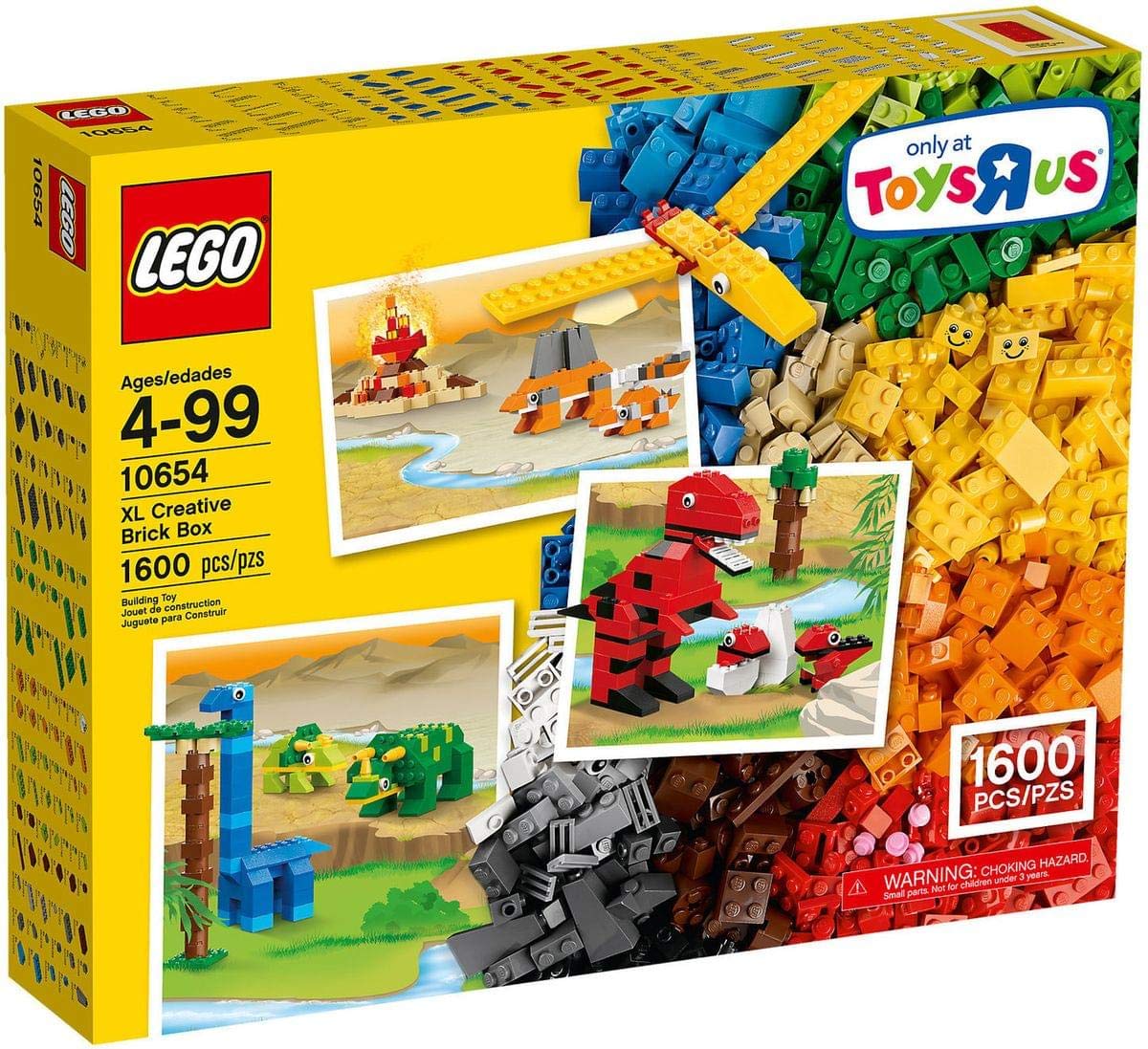 LEGO Classic XL Creative Brick Box Set #10654 - 400+ Pieces for Kids Building Toys, STEM Educational Play, Creative Construction Blocks for Boys & Girls Ages 4+ | Perfect for Birthday Gifts, Classroom Activities & Family Fun