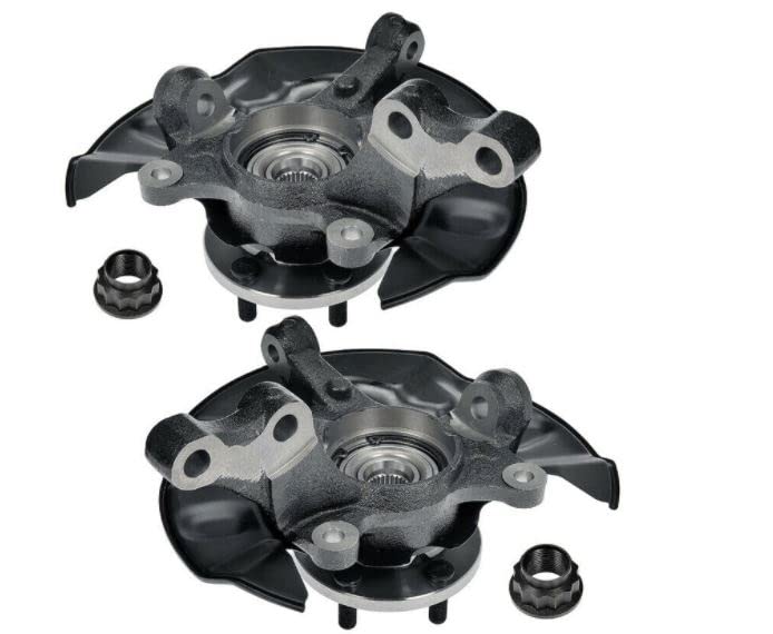 Toyota Matrix Front Wheel Hub Bearing & Steering Knuckle Assembly Pair - 2-Piece Set for Smooth Ride & Precise Steering | Perfect for Off-Roading, City Driving & Vehicle Maintenance
