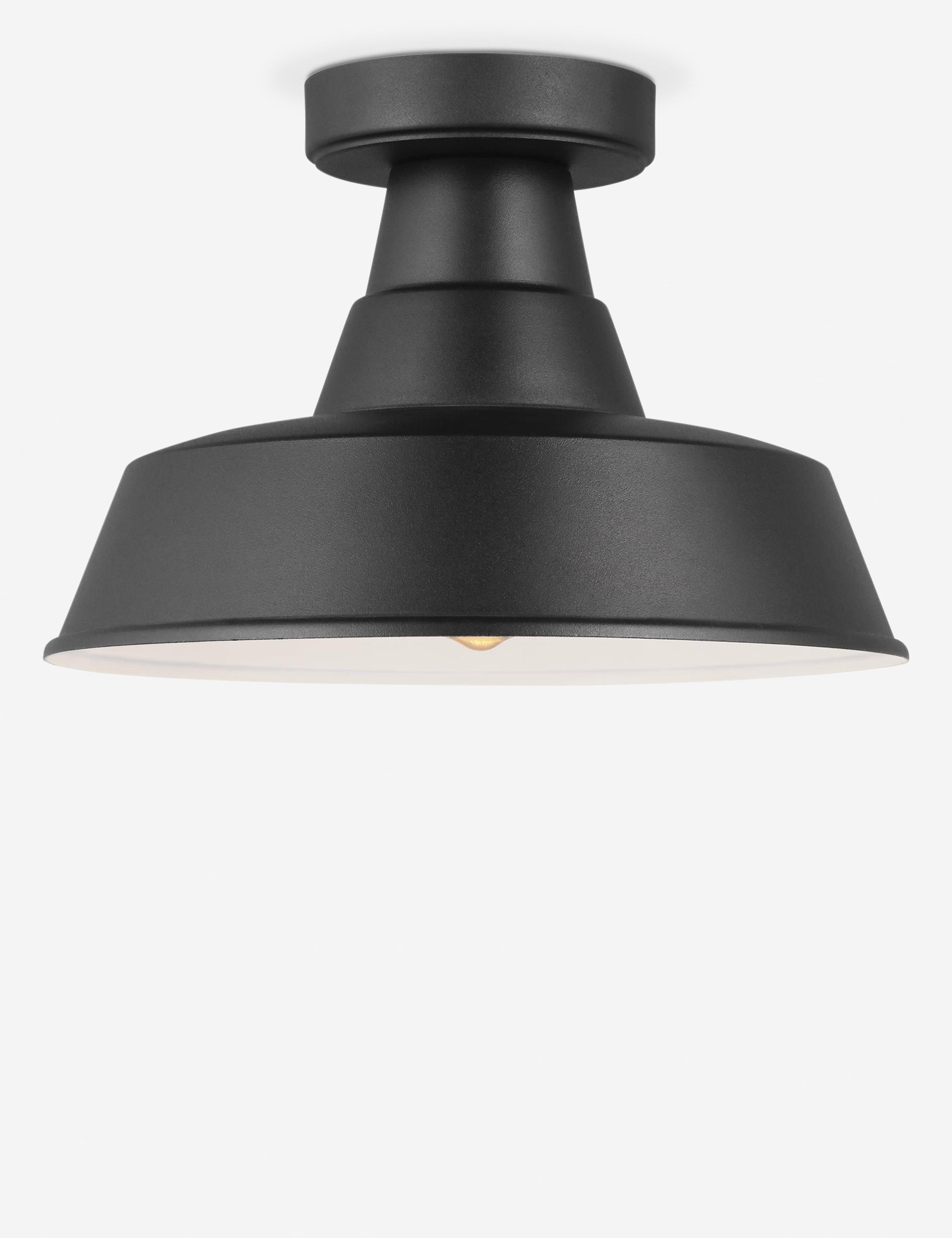 Fisher Outdoor Flush Mount Ceiling Light - Waterproof LED Fixture for Patio, Garden & Porch - Durable & Energy-Efficient Lighting Solution for Outdoor Spaces