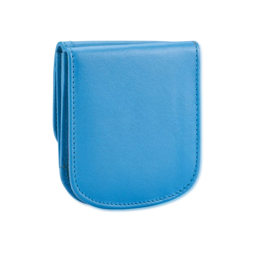 Taxi Wallet® TW14-BLUE MOON - Slim Soft Leather Front Pocket Wallet for Men & Women - Holds Cards, Cash, Coins & ID - Perfect for Travel, Everyday Use & Minimalist Lifestyle
