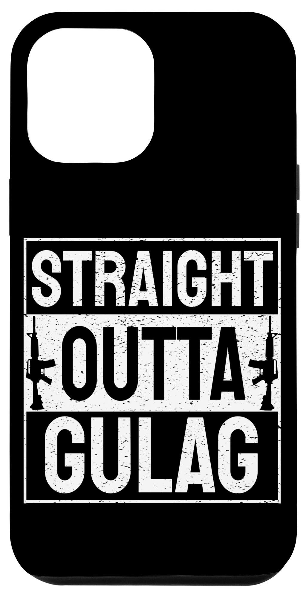 iPhone 12 Pro Max Gaming Case - Funny 'Straight Outta Gulag' Video Game Design | Durable Protective Cover for Gamers & iPhone 12 Pro Max Users | Perfect for Gaming Sessions, Travel & Everyday Use