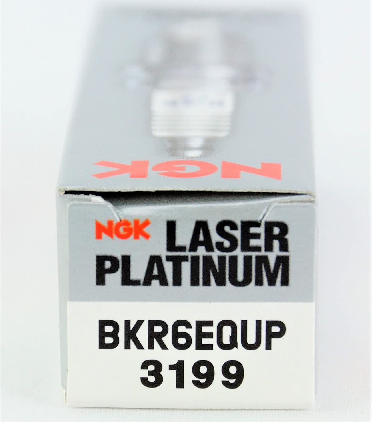 NGK 3199 Laser Platinum Spark Plugs BKR6EQUP (4 Pack) - High Performance Spark Plugs for Honda, Toyota, Nissan - Perfect for Engine Tuning & Performance Upgrades