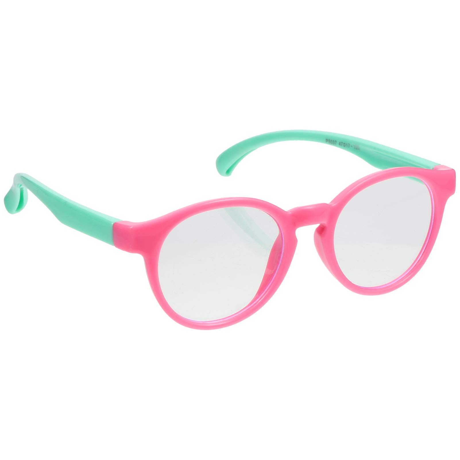 MILISTEN Pink Anti Blue Light Glasses for Kids - Flexible UV Protection Computer & Gaming Glasses for Children - Reduce Eye Strain for Online Classes, Video Games & Screen Time
