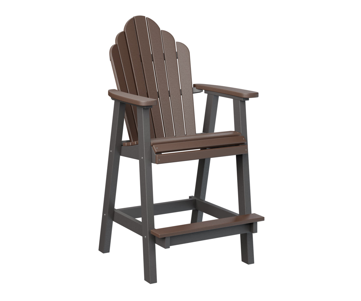 Berlin Gardens Cozi Back Bar Chair - Comfortable Counter Height Stool for Kitchen, Bar & Outdoor Use - Perfect for Dining, Entertaining & Relaxing