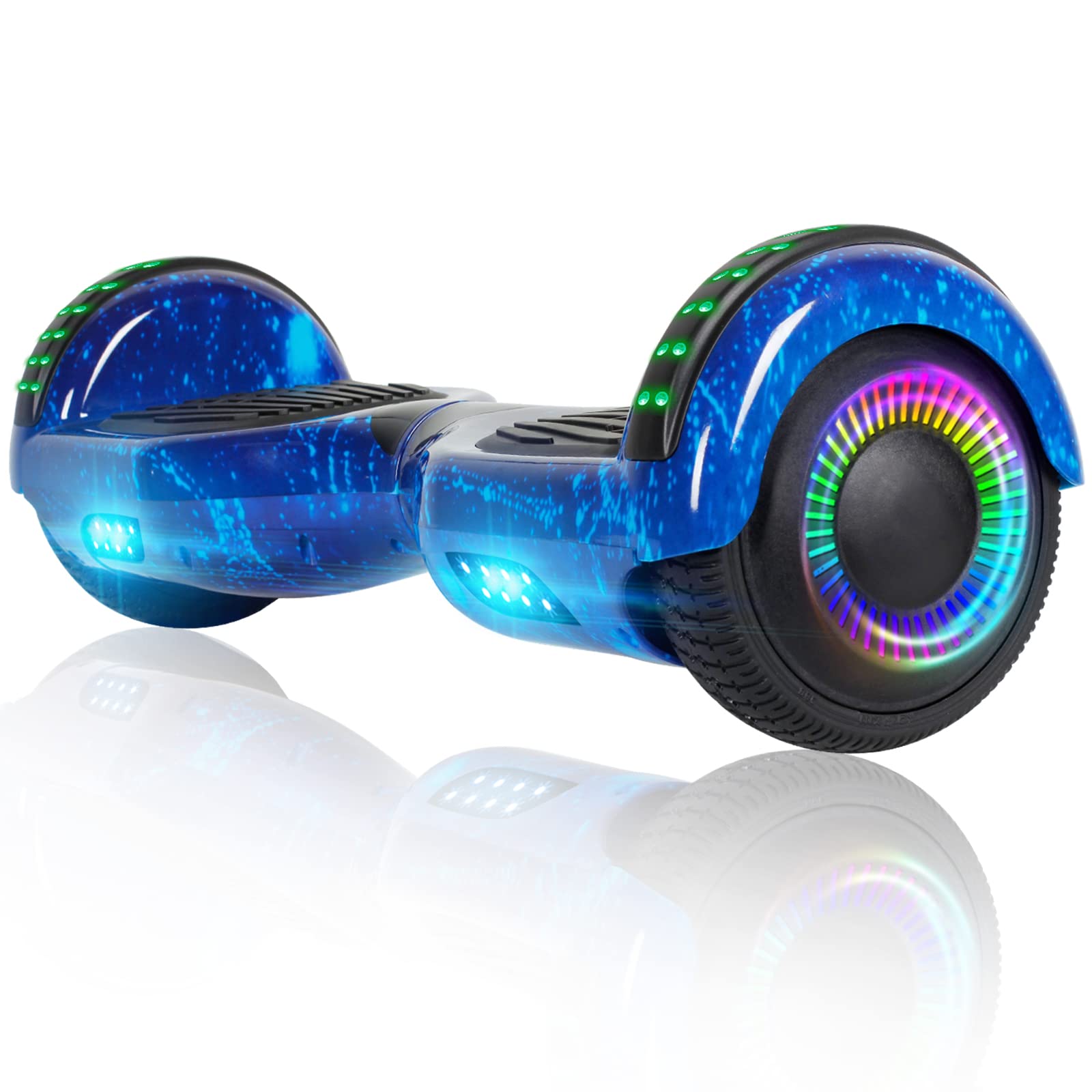 6.5 Inch Self Balancing Hoverboard with Bluetooth & LED Lights - Electric Scooter for Kids & Teens - Perfect for Commuting, Campus Travel & Outdoor Fun