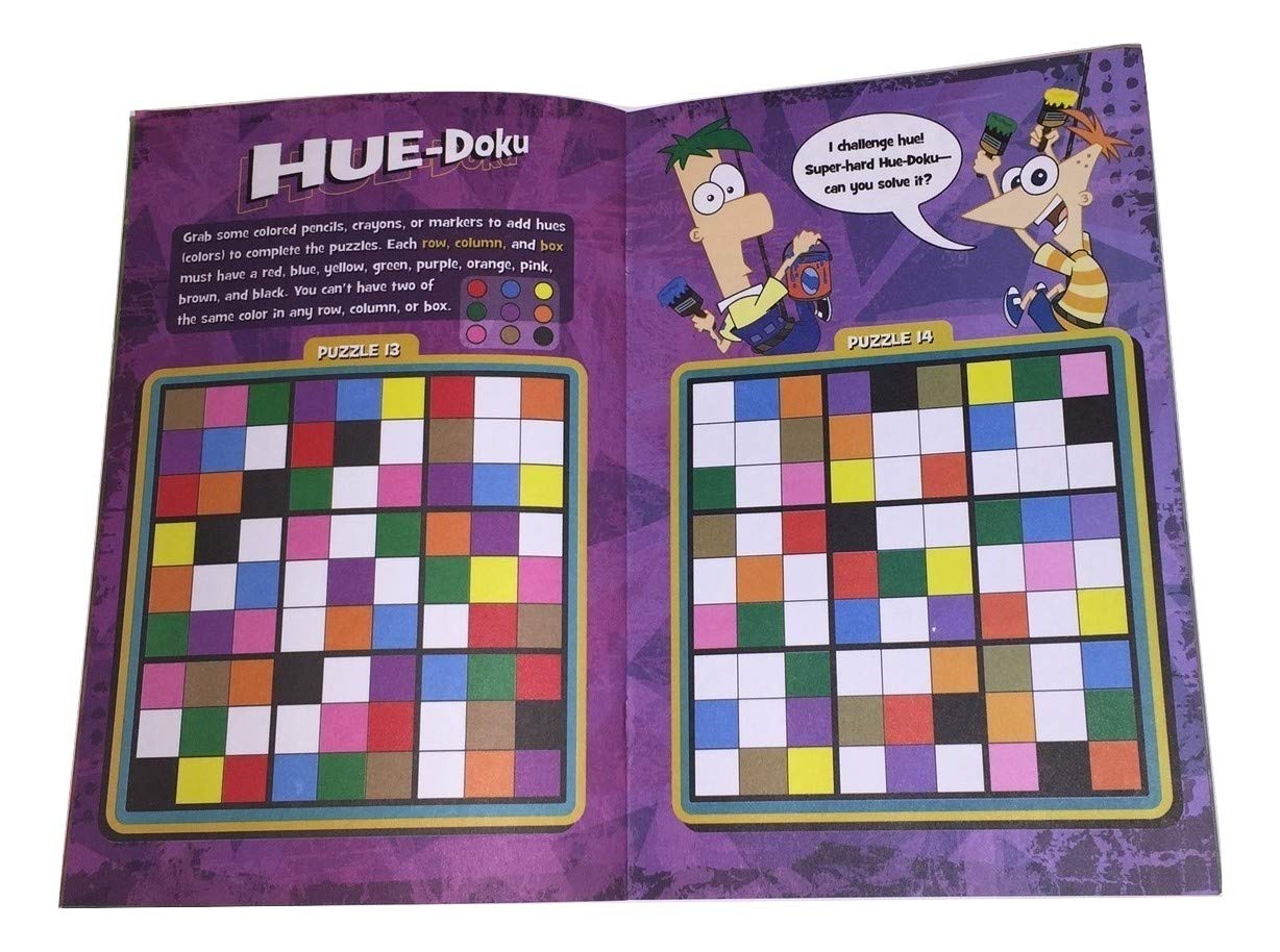 Phineas and Ferb Sudoku Fun Book Volume 2 - Kids Puzzle Activity Book with 100+ Challenges | Perfect for Travel, Road Trips & Family Game Night