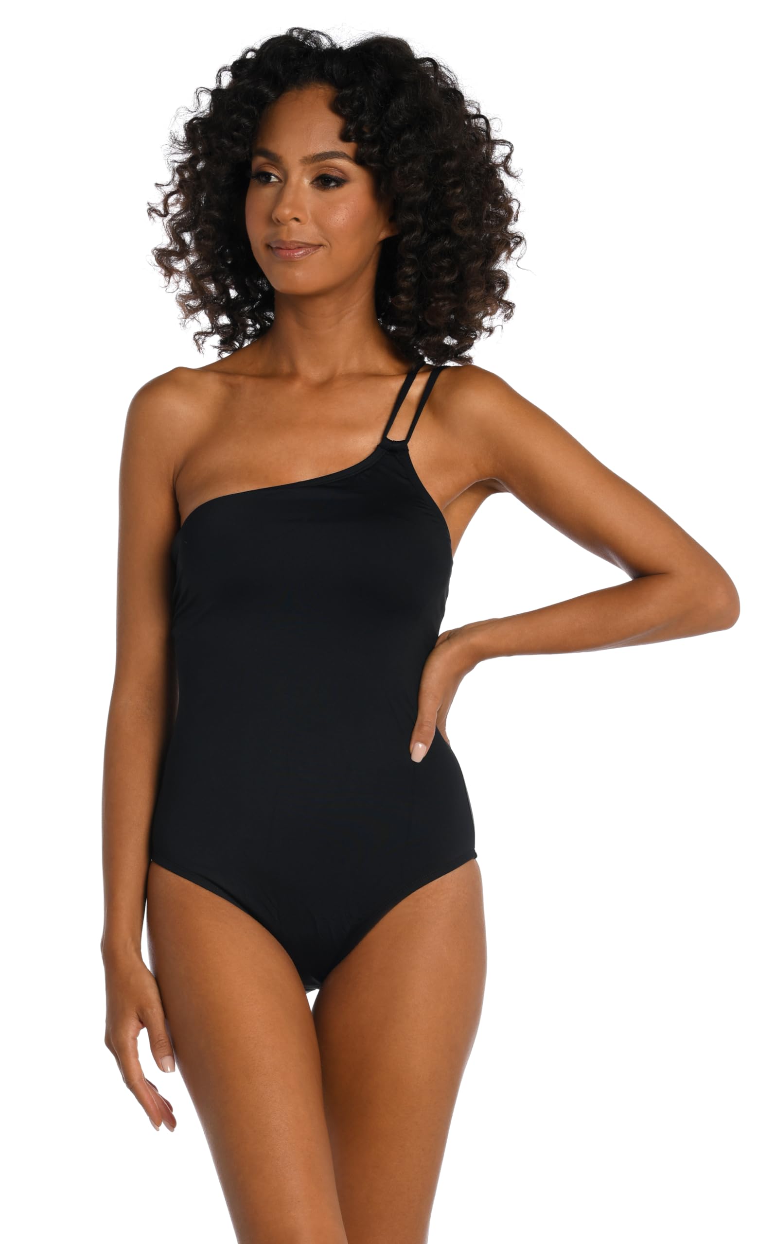 La Blanca Women's One Piece Swimsuit - Single Shoulder Tummy Control Bathing Suit for Beach, Pool & Vacation | Slimming Swimwear for Women