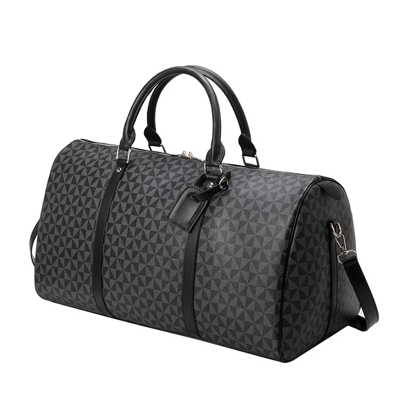 Premium Men's Leather Travel Duffel Bag - Large Capacity Weekender Tote for Gym, Vacation & Business Trips | Durable Carry-On Luggage for Workouts, Weekend Getaways & Business Travel
