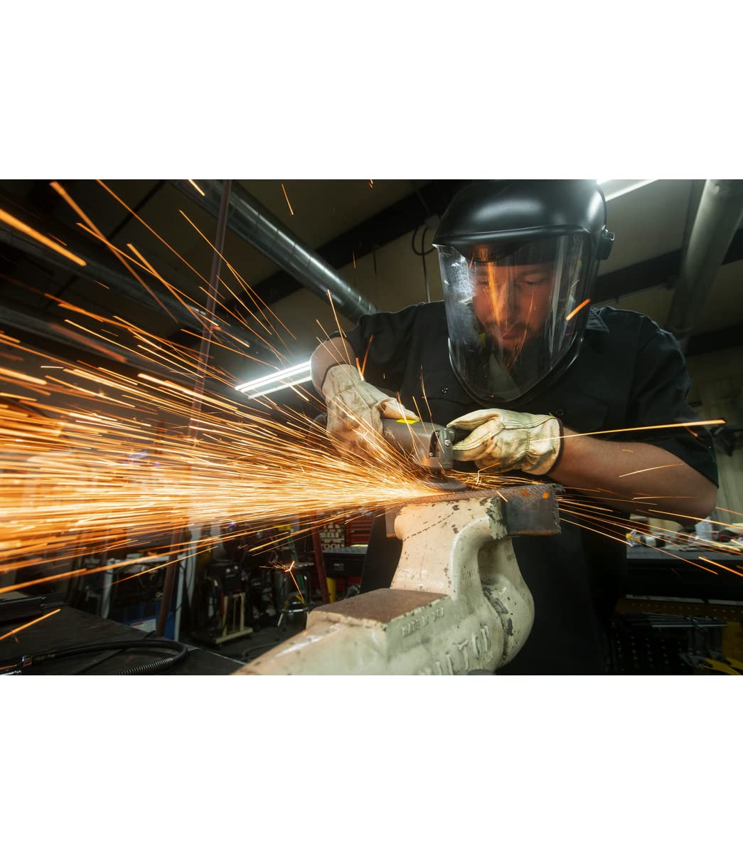 JET 4-Inch Aluminum Angle Grinder 12000 RPM Heavy Duty - JAT-434 Model for Metal Cutting, Grinding, Polishing & DIY Projects - Perfect for Construction, Welding & Home Improvement