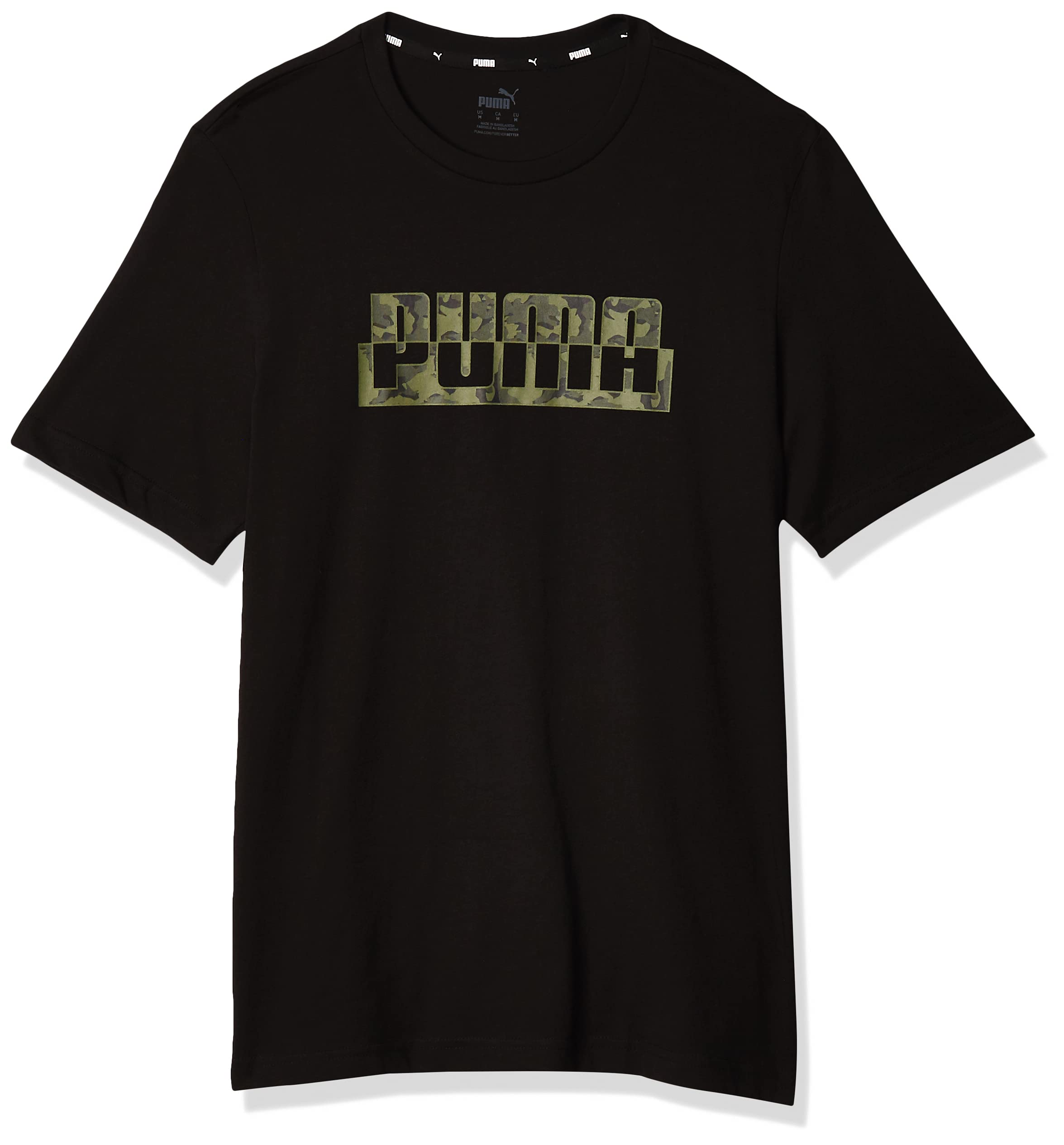 PUMA Men's Core Camo Graphic T-Shirt - Comfortable Casual Short Sleeve Tee for Streetwear, Gym & Everyday Wear