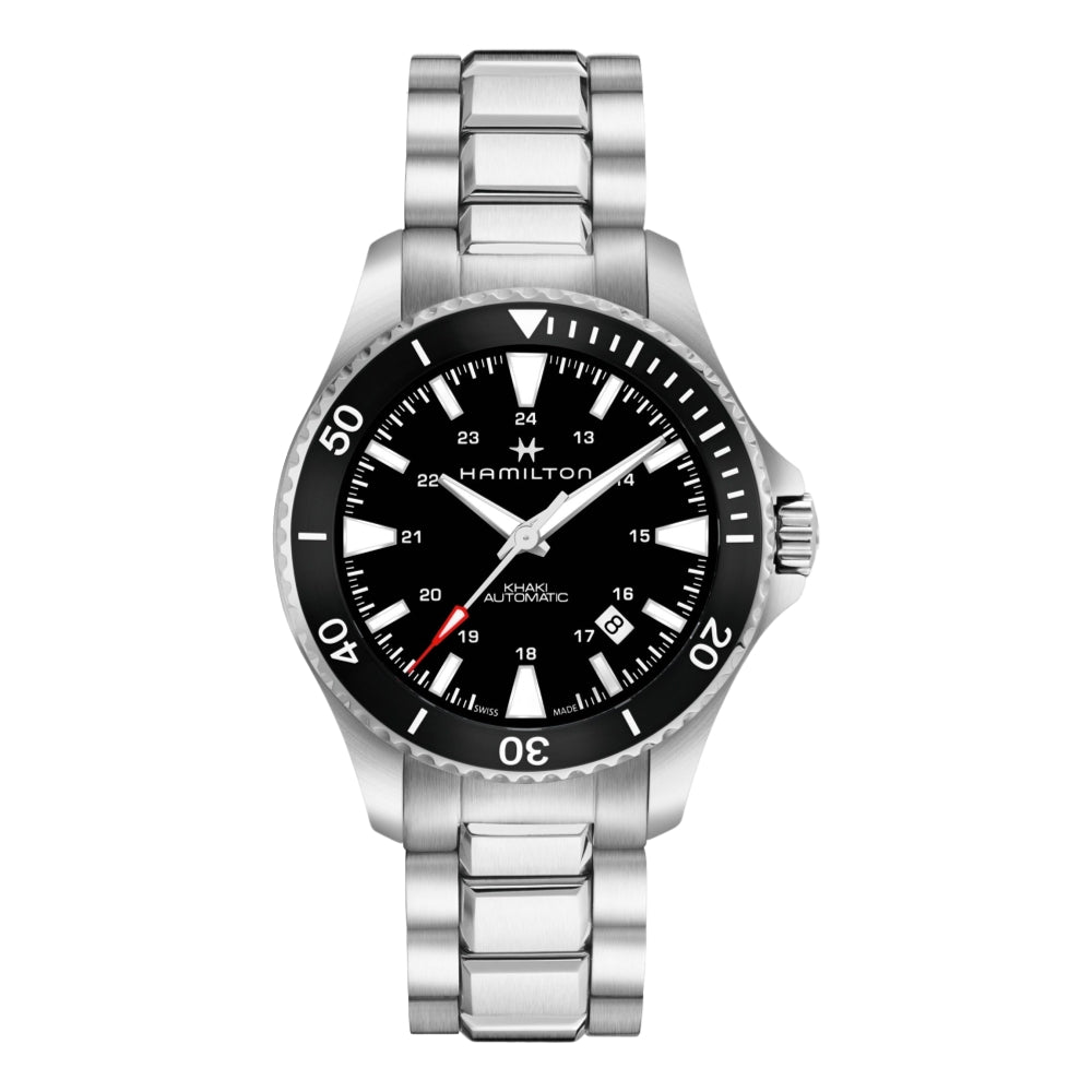 Khaki Navy Scuba Automatic Watch with Black Dial - Perfect for Diving, Swimming & Water Sports
