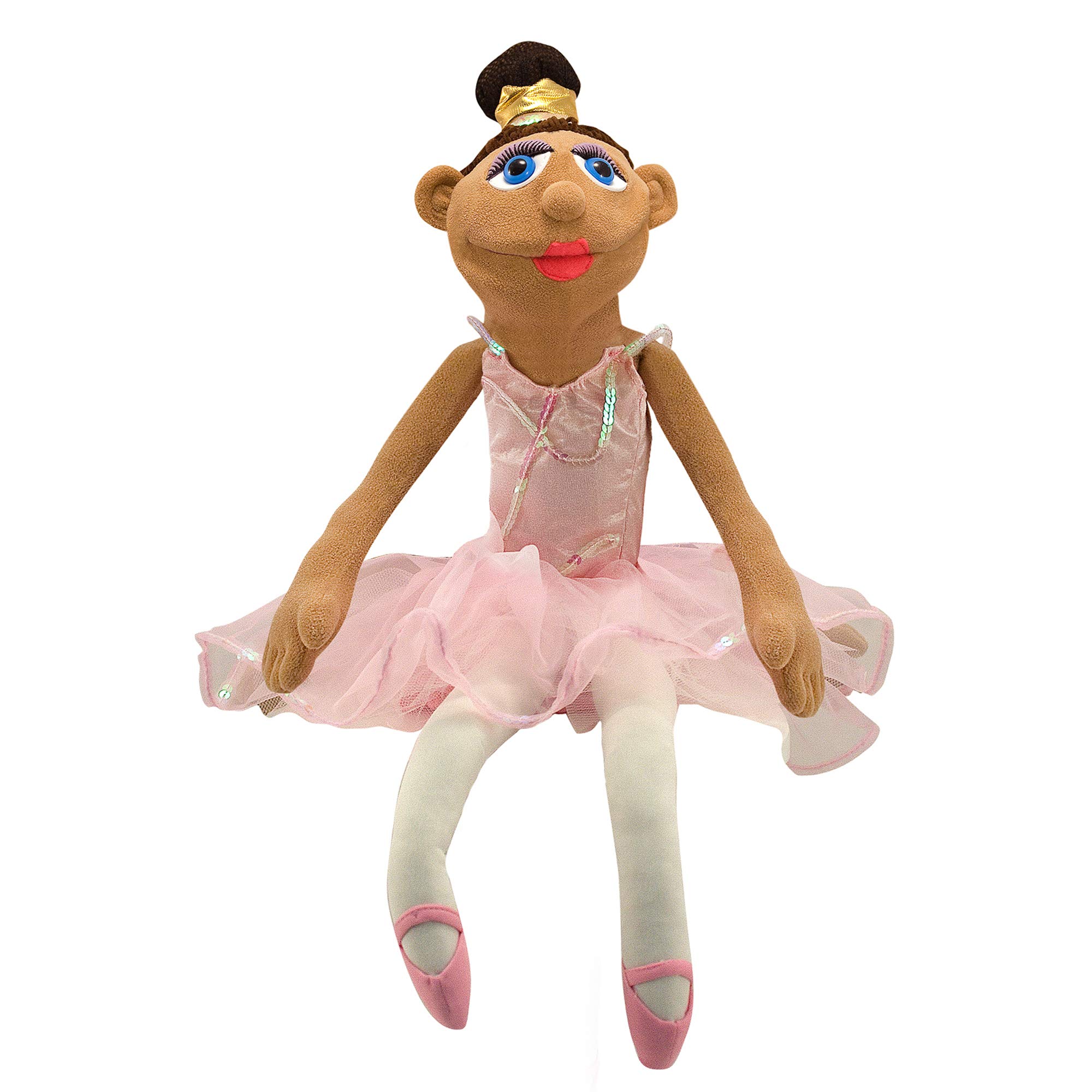 Melissa & Doug Full-Body Ballerina Puppet - Hand Puppet for Kids, Interactive Dance Toy for Pretend Play & Storytelling - Perfect for Birthday Gifts & Creative Playtime