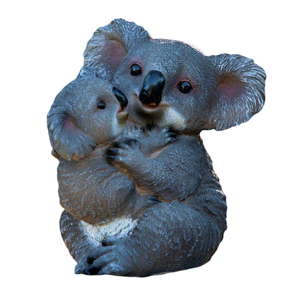 Koala Garden Statue - Mother & Baby Koala Sculpture for Outdoor Decor, Lawn Ornament, Patio & Yard Decoration | Perfect for Garden Landscaping, Backyard Decor & Wildlife-Themed Outdoor Spaces
