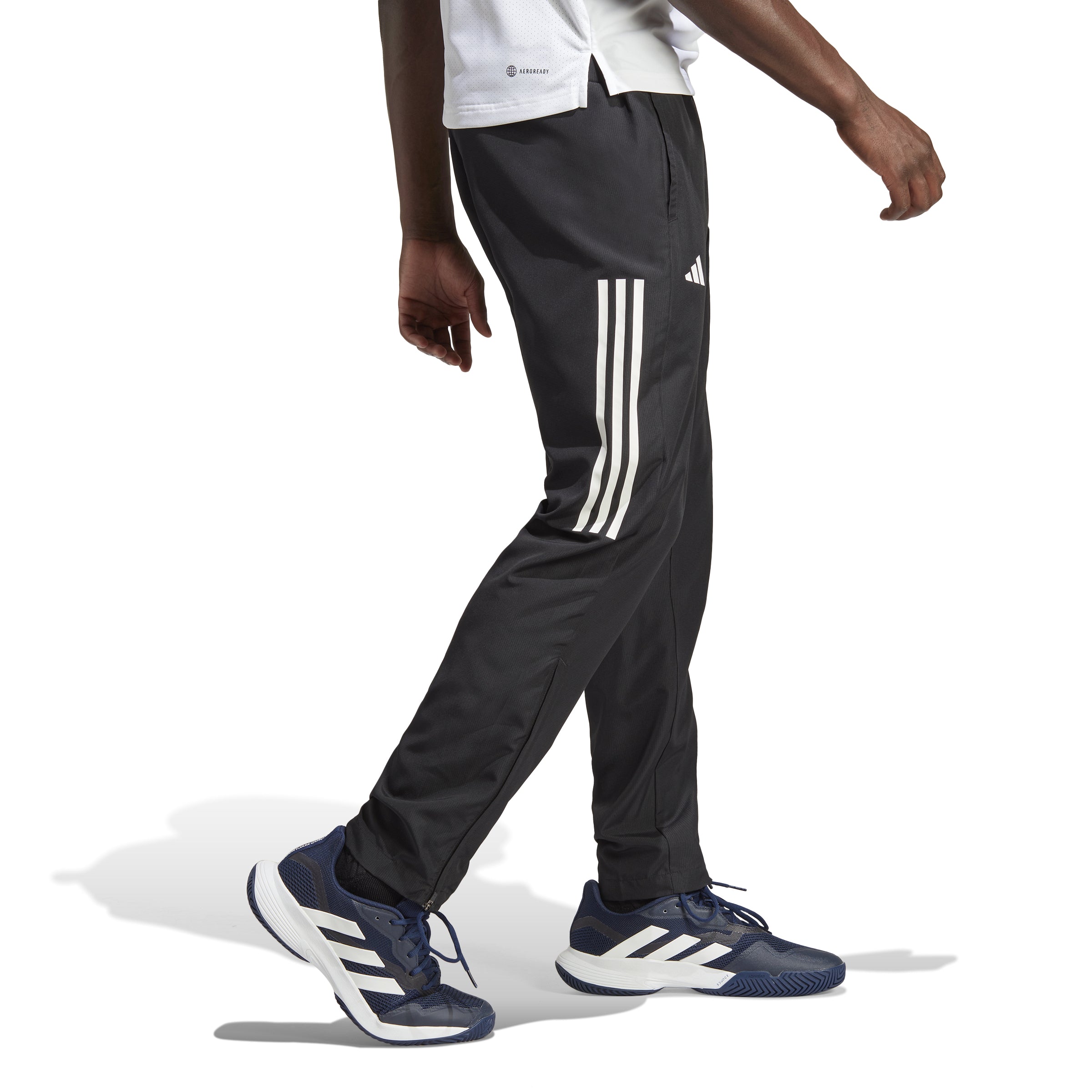 Adidas Men's 3 Stripe Woven Pants - Black (HT7177) | Comfortable Athletic Joggers for Running, Gym & Casual Wear
