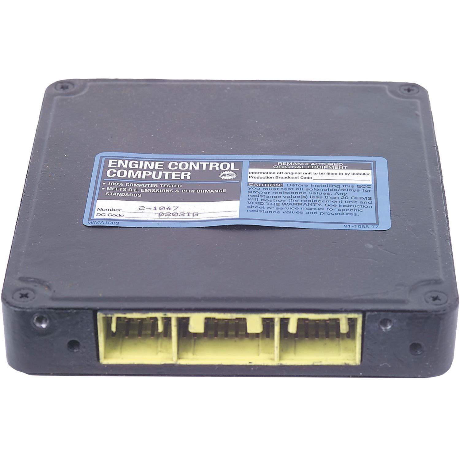 Cardone 72-1047 Remanufactured Engine Control Computer Module (ECC/ECM) - Compatible with Select Vehicle Models - Perfect for Engine Performance & Fuel Efficiency Optimization