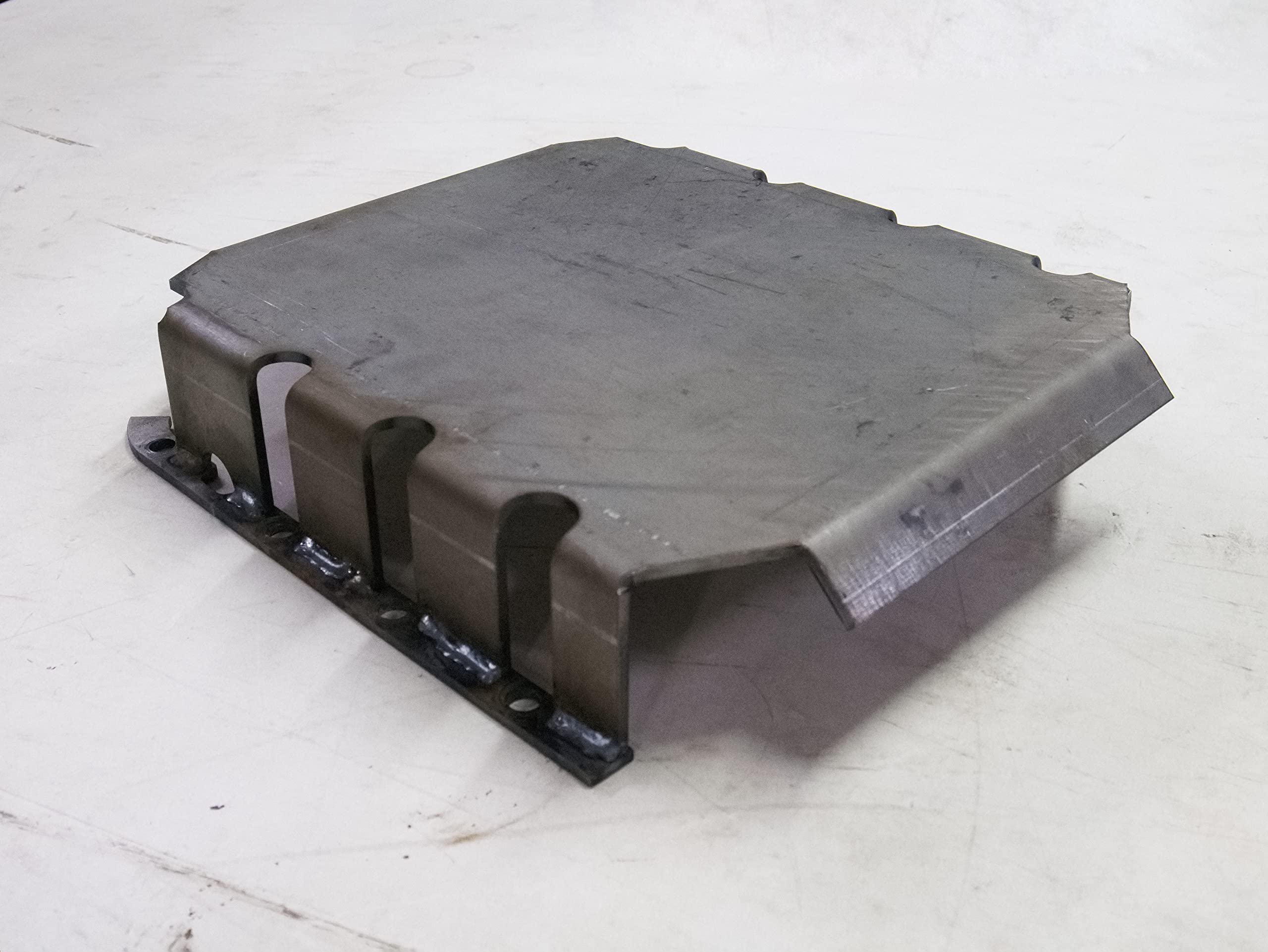 700R4/4L60 Transmission Pan Skid Plate - Heavy Duty Raw Steel Off-Road Protection for Chevy, GMC Trucks & SUVs - Trail Riding, Rock Crawling, Overlanding Adventure