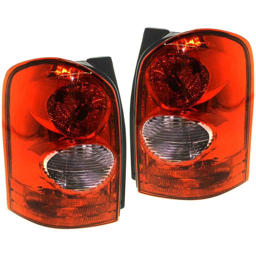 2002-2003 Mazda MPV Rear Tail Lights Pair - Driver & Passenger Side (MA2800120 & MA2801120) - Replacement for L 120-51-150B & L 120-51-160B - Perfect for Auto Repair, Restoration & Customization Projects
