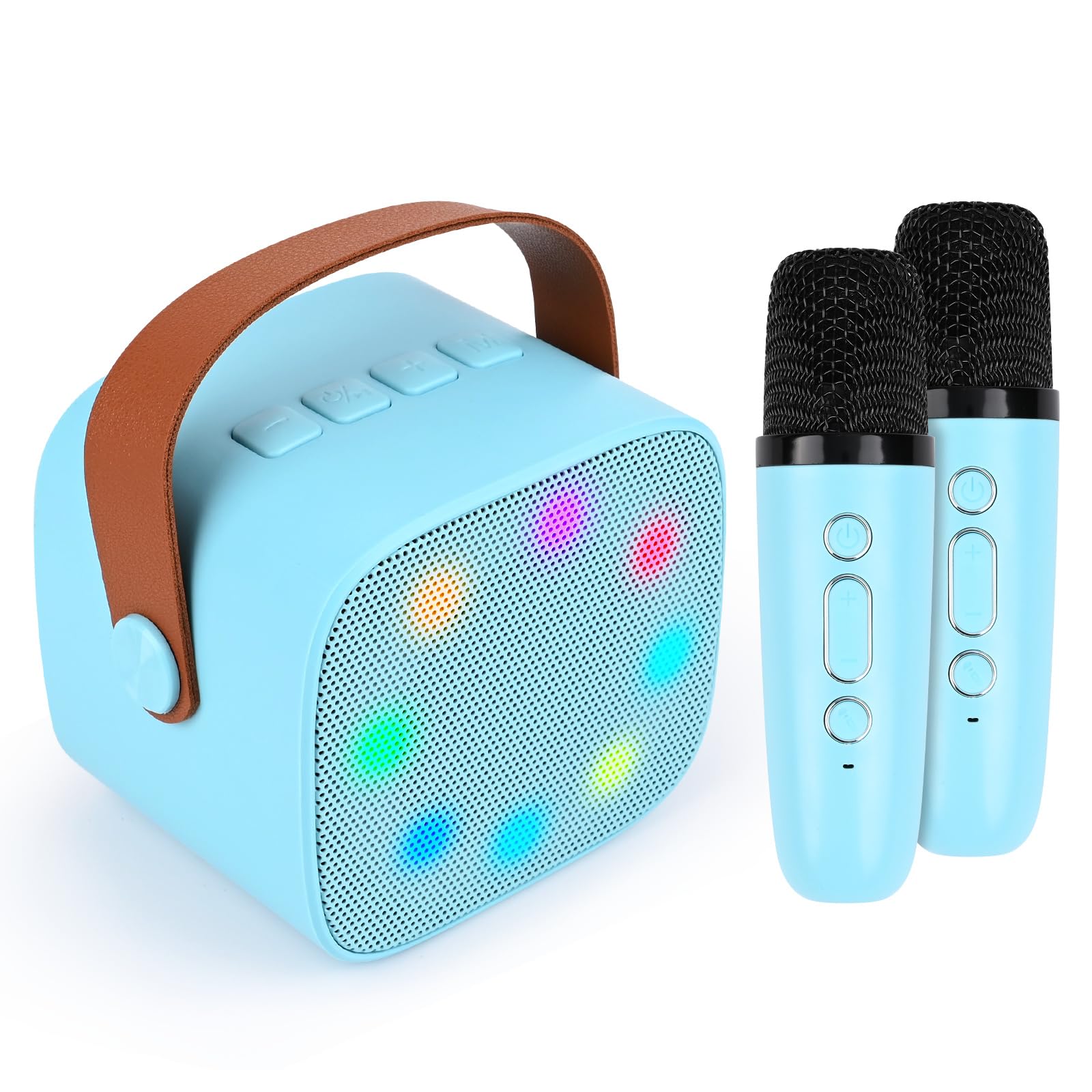 **Comius Sharp Wireless Karaoke Microphone with 2 Mics – Kids Microphone, Home Party Karaoke Machine, Birthday Gift for Boys & Girls – Perfect for Family Gatherings & Sing-Along Fun (Blue)**