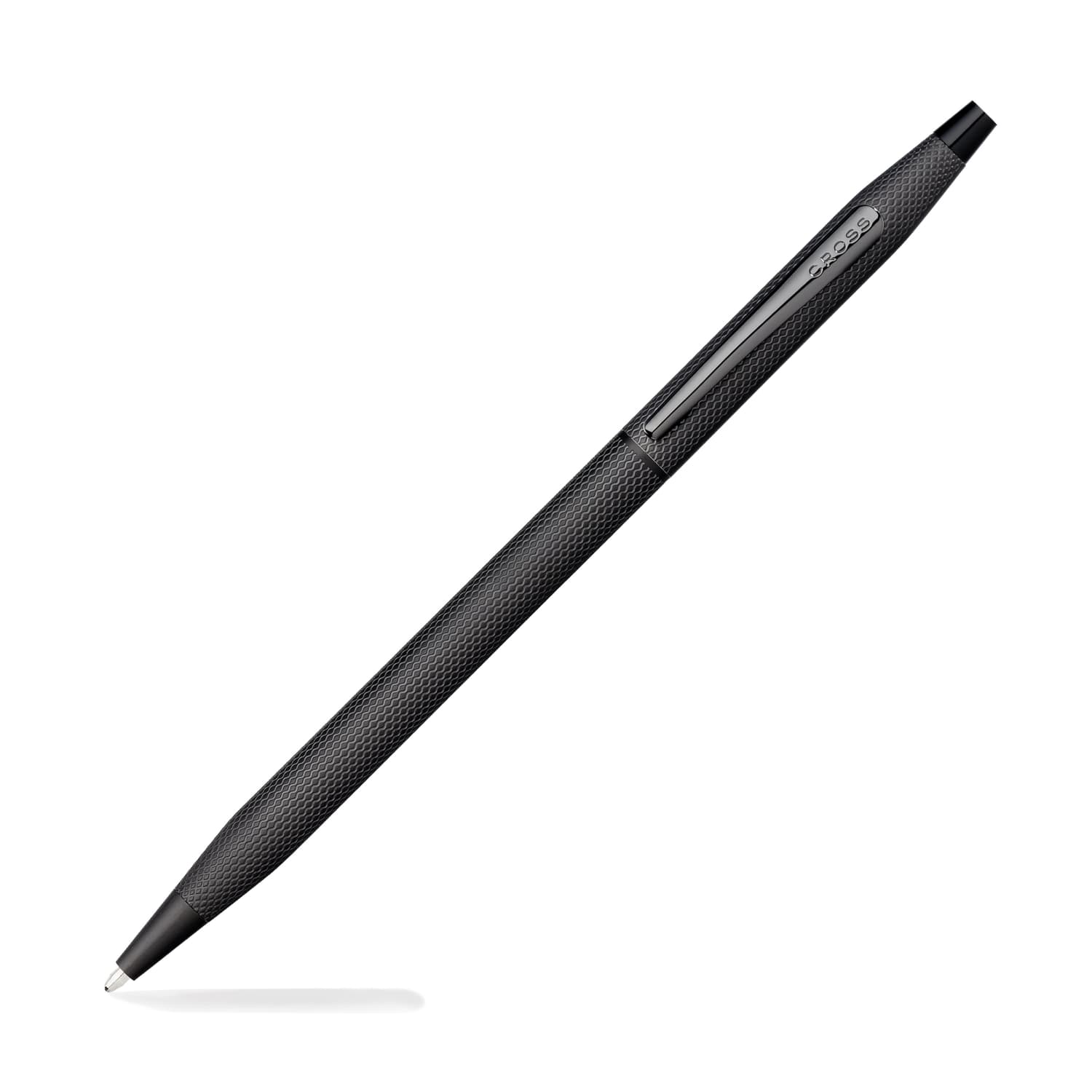 Premium Cross Classic Century Ballpoint Pen - Brushed Black PVD Finish with Diamond Engraving | Luxury Writing Gift for Professionals & Graduates | Office, Business Meetings & Special Occasions