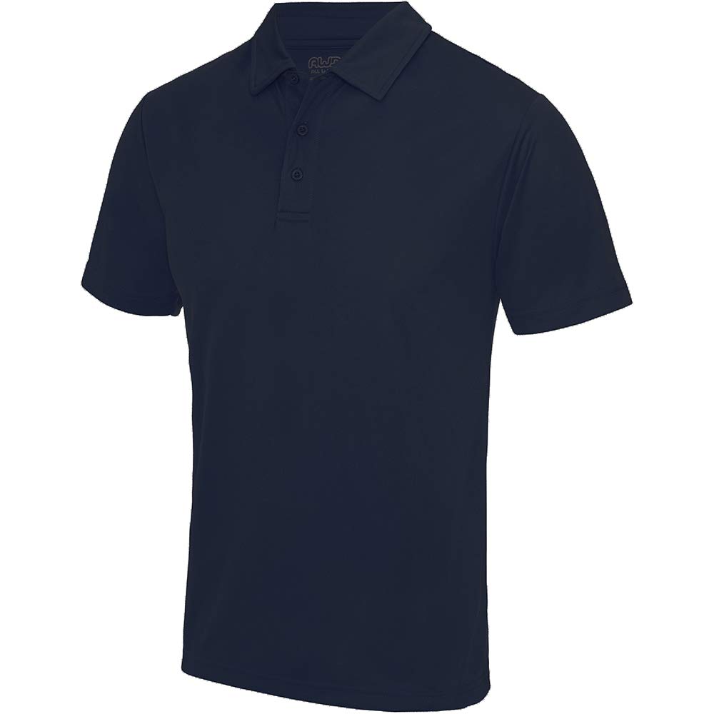 Just Cool Men's Plain Sports Polo Shirt - Breathable Quick-Dry Golf & Casual Wear for Men | Perfect for Golf, Tennis, Work & Outdoor Activities