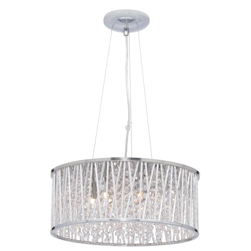 6-Light Modern Pendant Lighting Fixture - Adjustable Hanging Chandelier for Kitchen Island, Dining Room & Living Room Decor