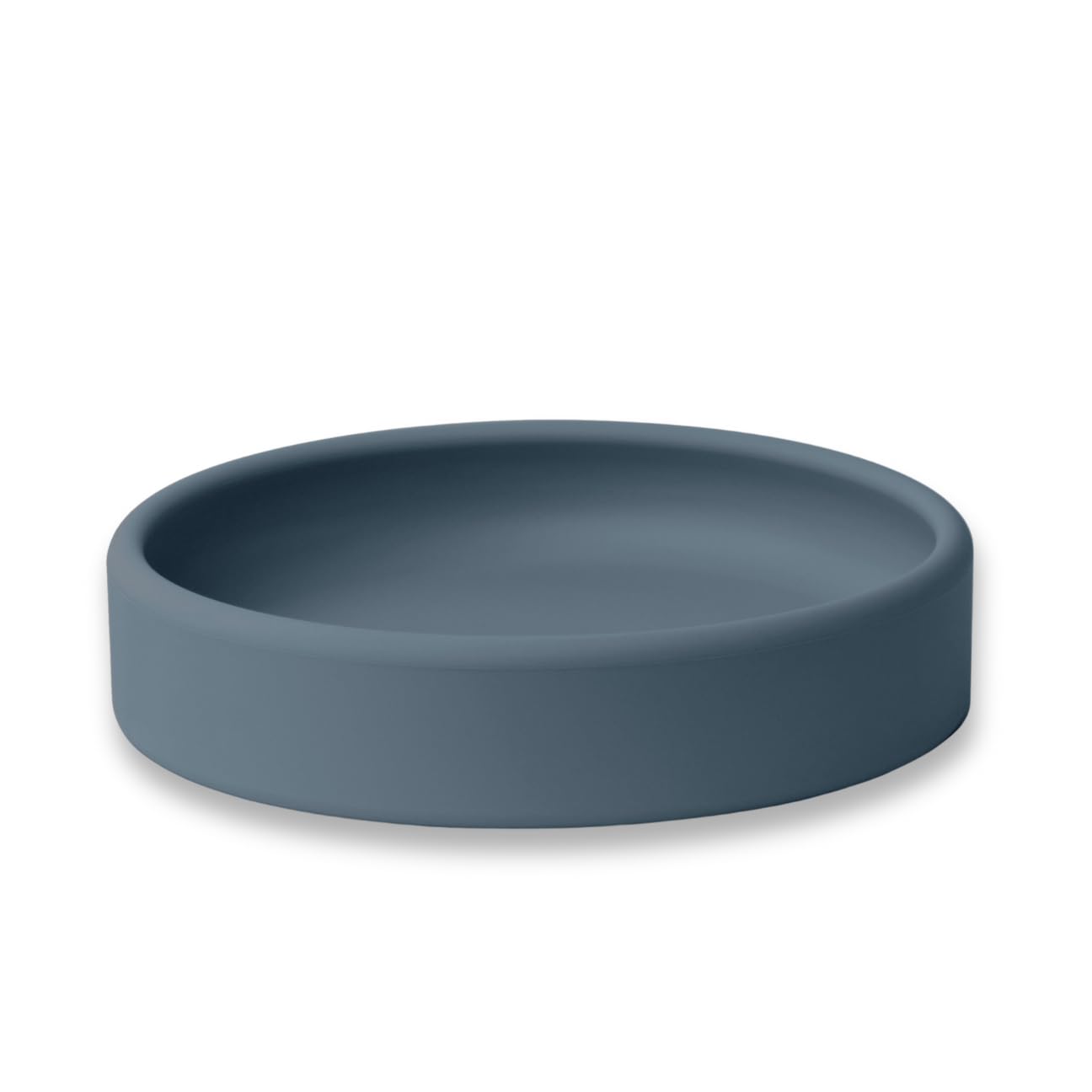 **Non-Slip Weighted Silicone Baby Plate for Toddlers - BPA-Free, Microwave & Dishwasher Safe - Perfect for Mealtime, Travel & Daycare - Blue Hour**